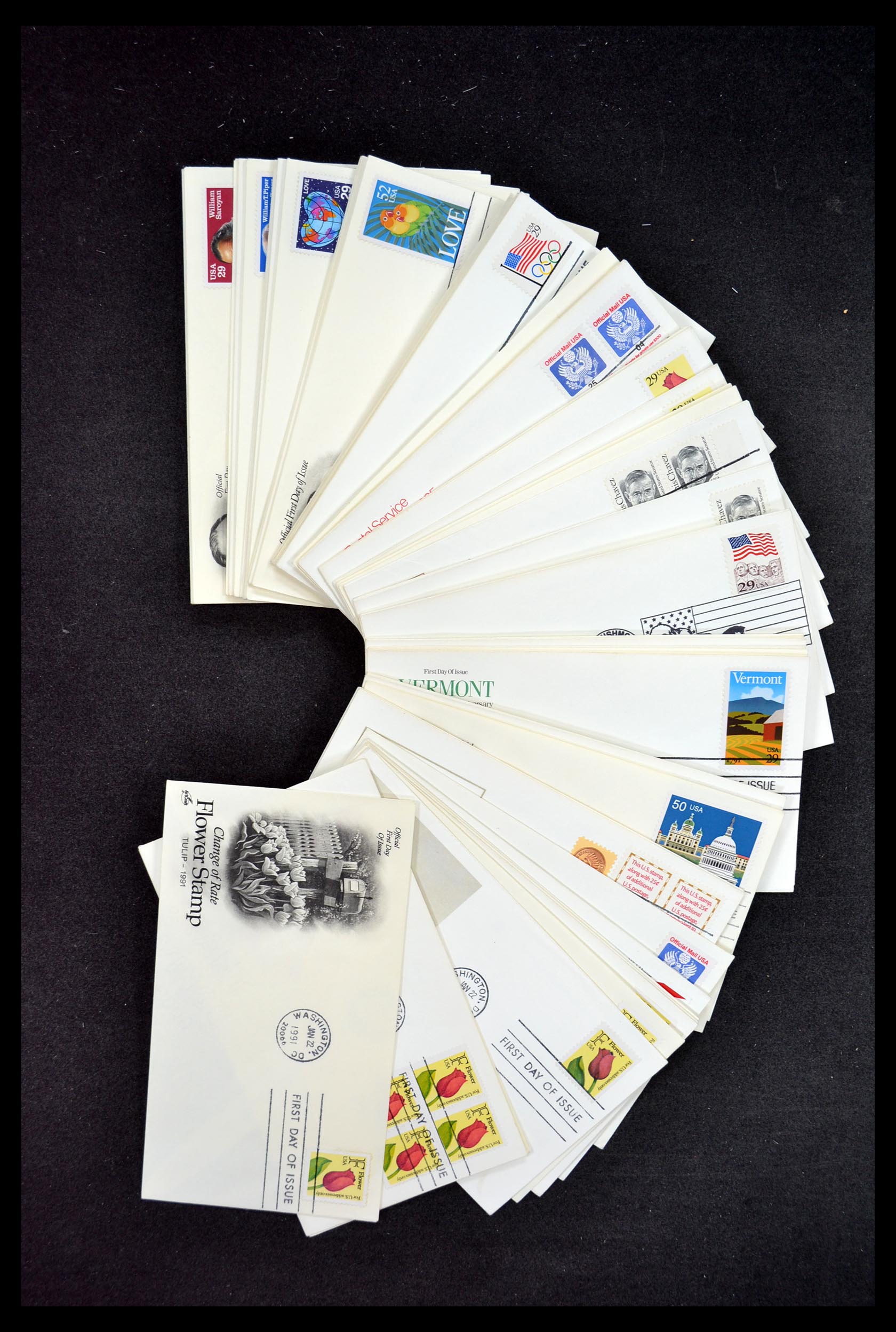 34972 127 - Postzegelverzameling 34972 USA brieven 1870-1990.
