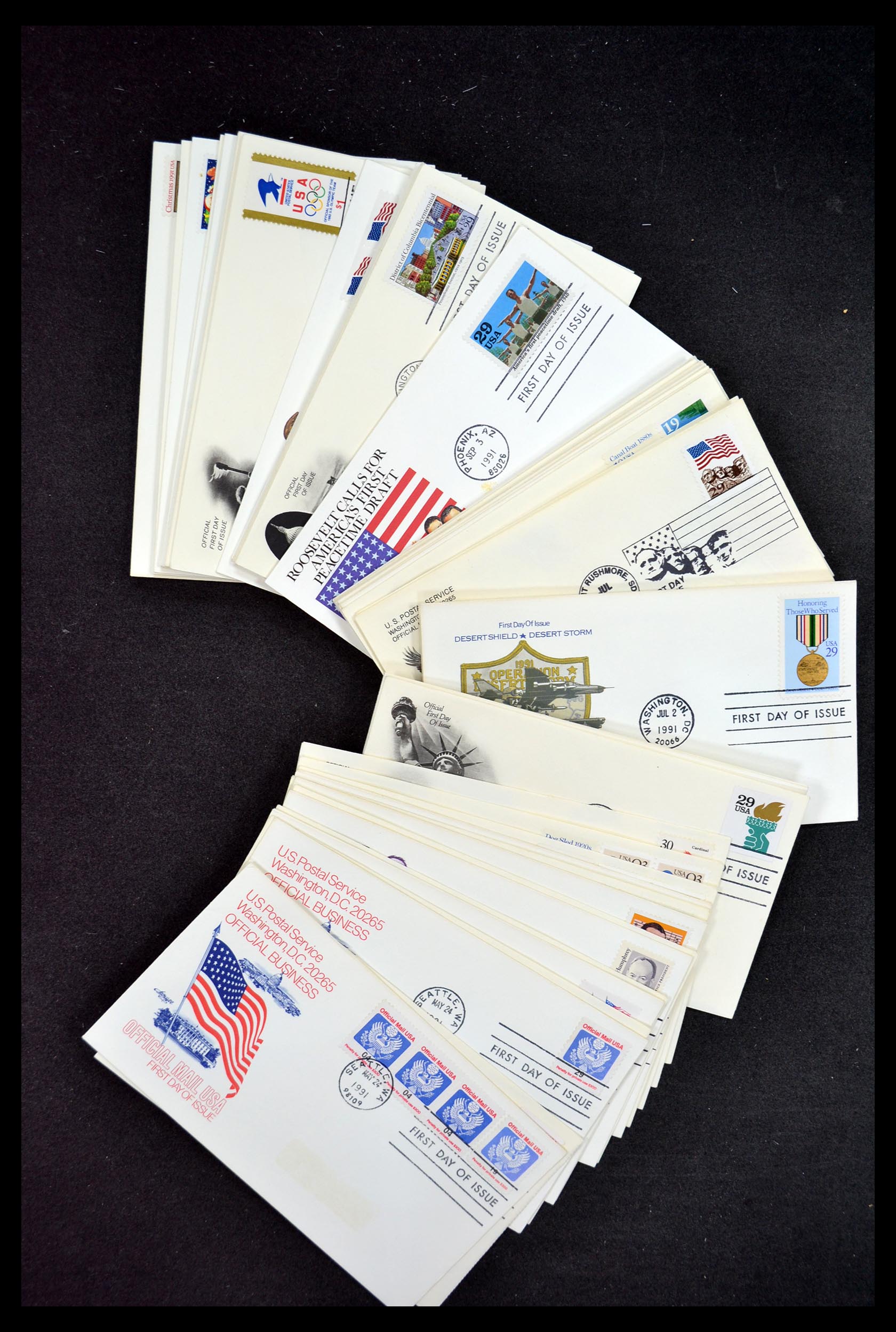 34972 128 - Postzegelverzameling 34972 USA brieven 1870-1990.