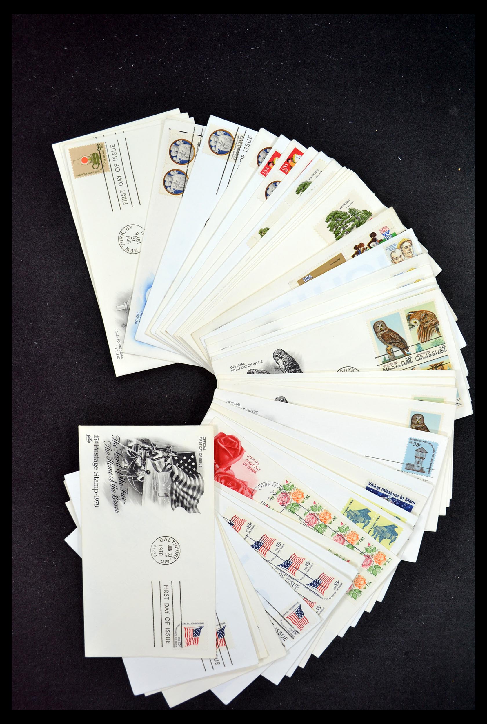 34972 135 - Postzegelverzameling 34972 USA brieven 1870-1990.