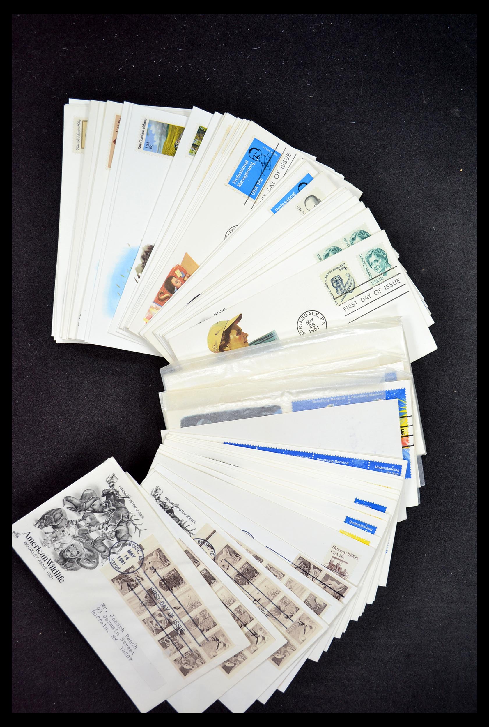 34972 141 - Postzegelverzameling 34972 USA brieven 1870-1990.