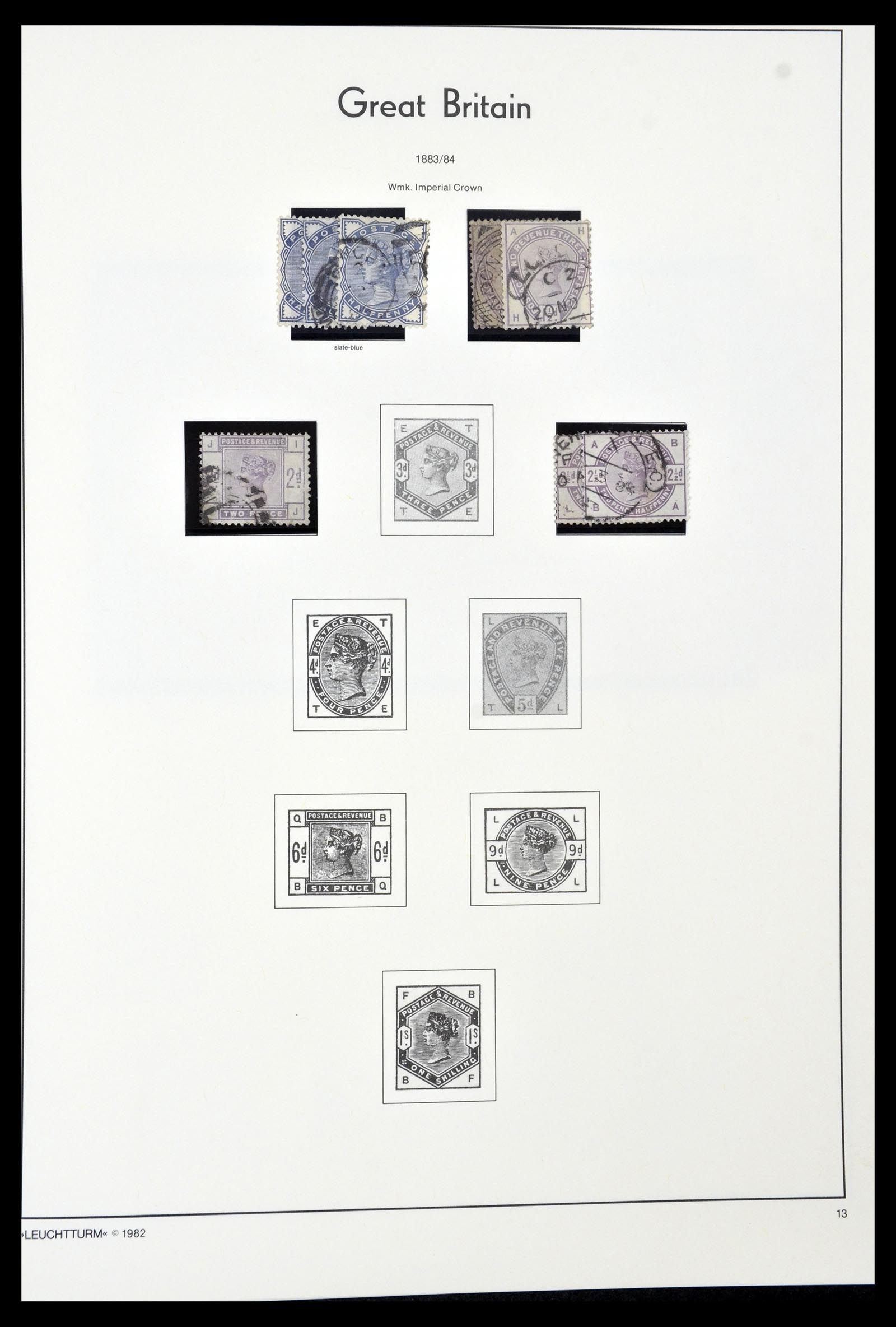 34974 014 - Postzegelverzameling 34974 Engelse koloniën 1859-1989.
