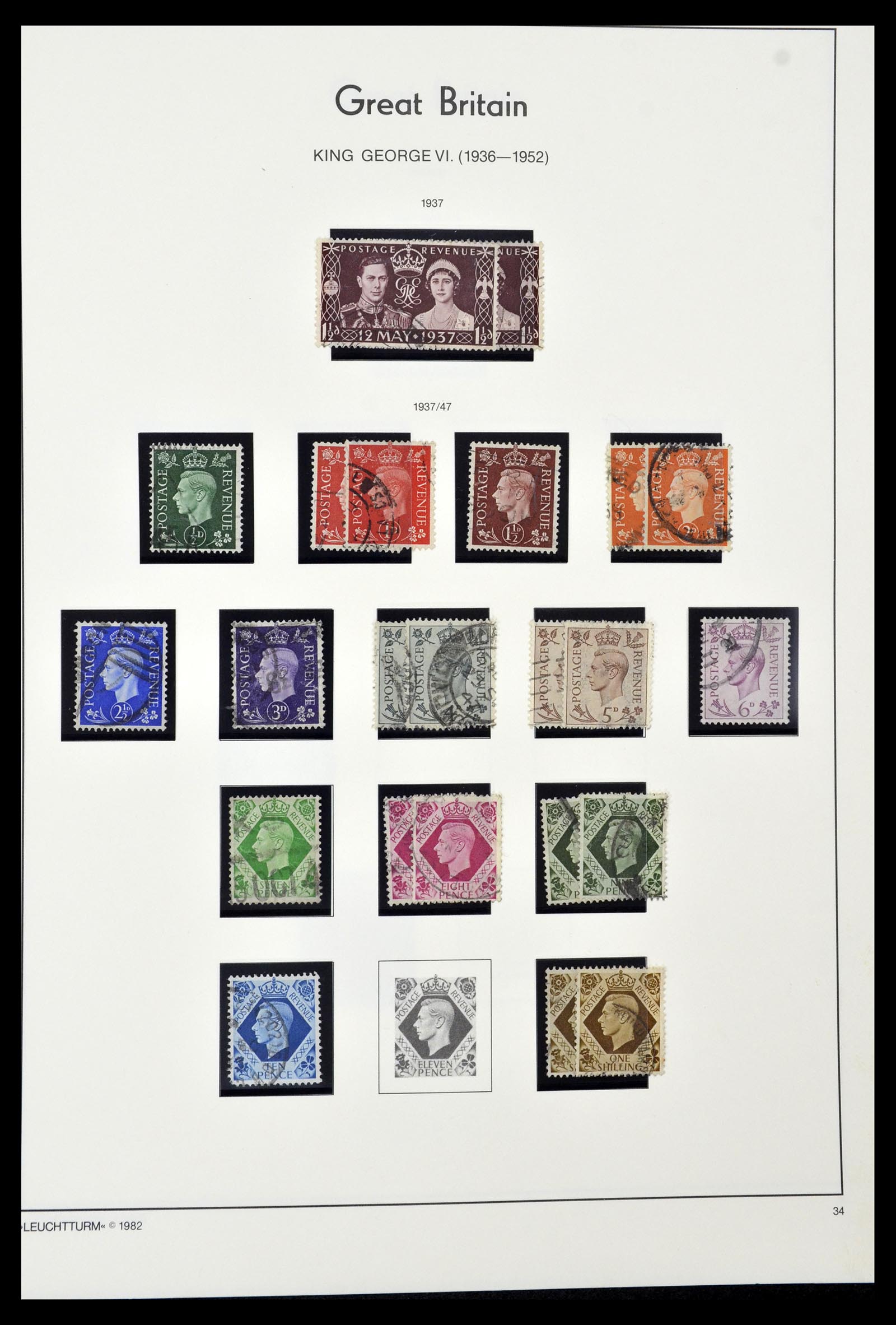 34974 033 - Postzegelverzameling 34974 Engelse koloniën 1859-1989.