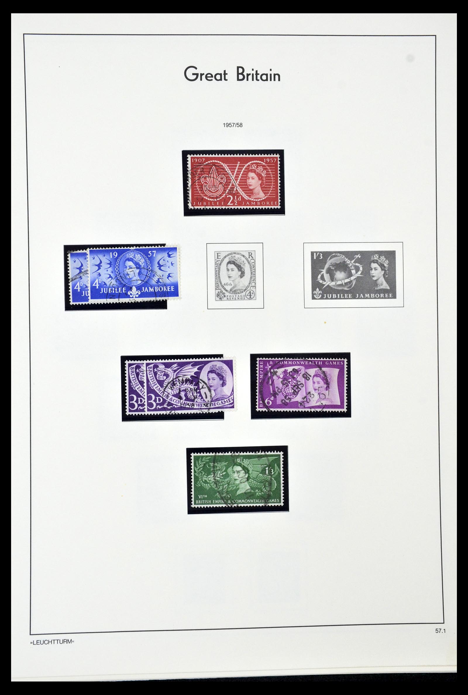 34974 044 - Postzegelverzameling 34974 Engelse koloniën 1859-1989.