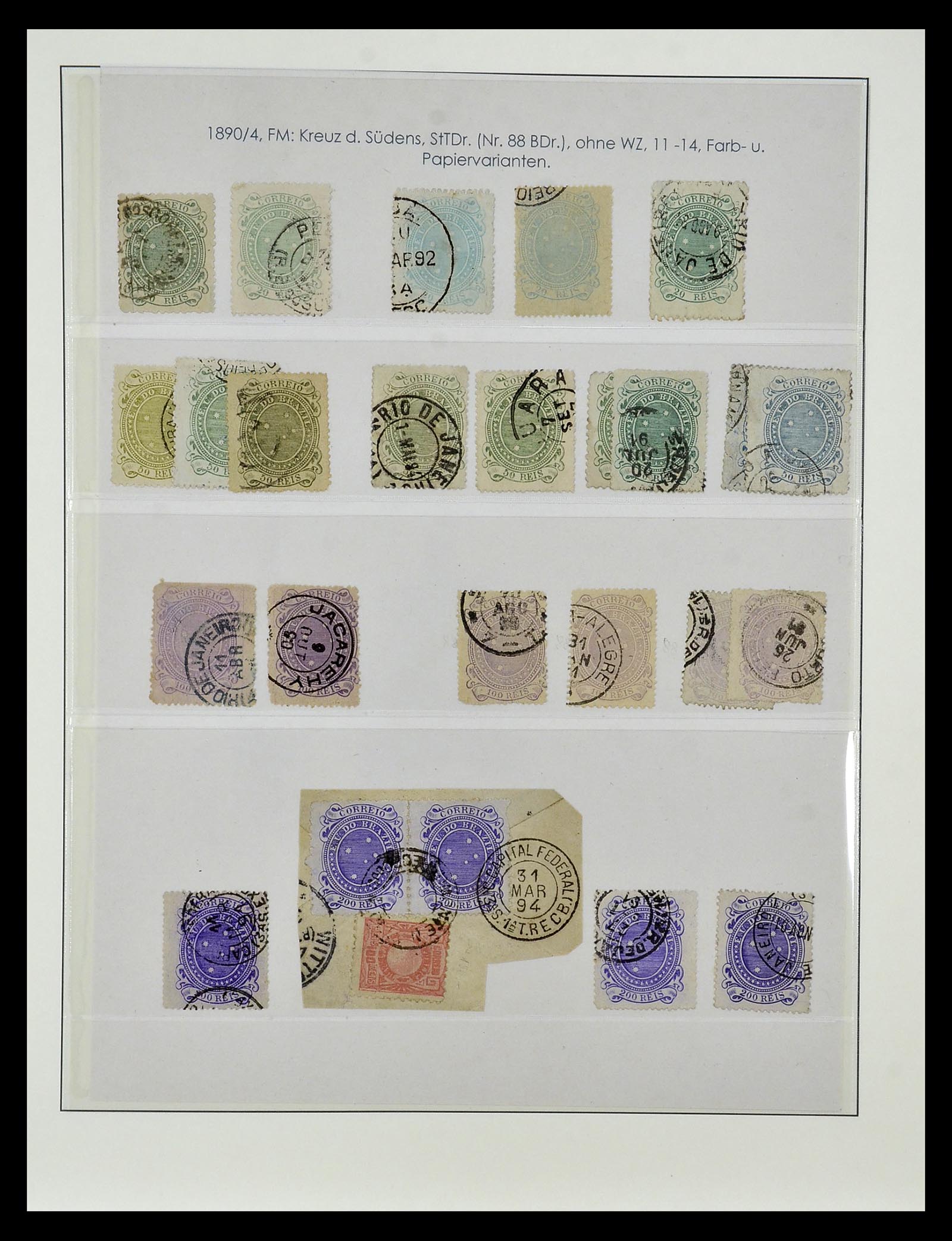 34975 010 - Postzegelverzameling 34975 Brazilië 1843-2015.