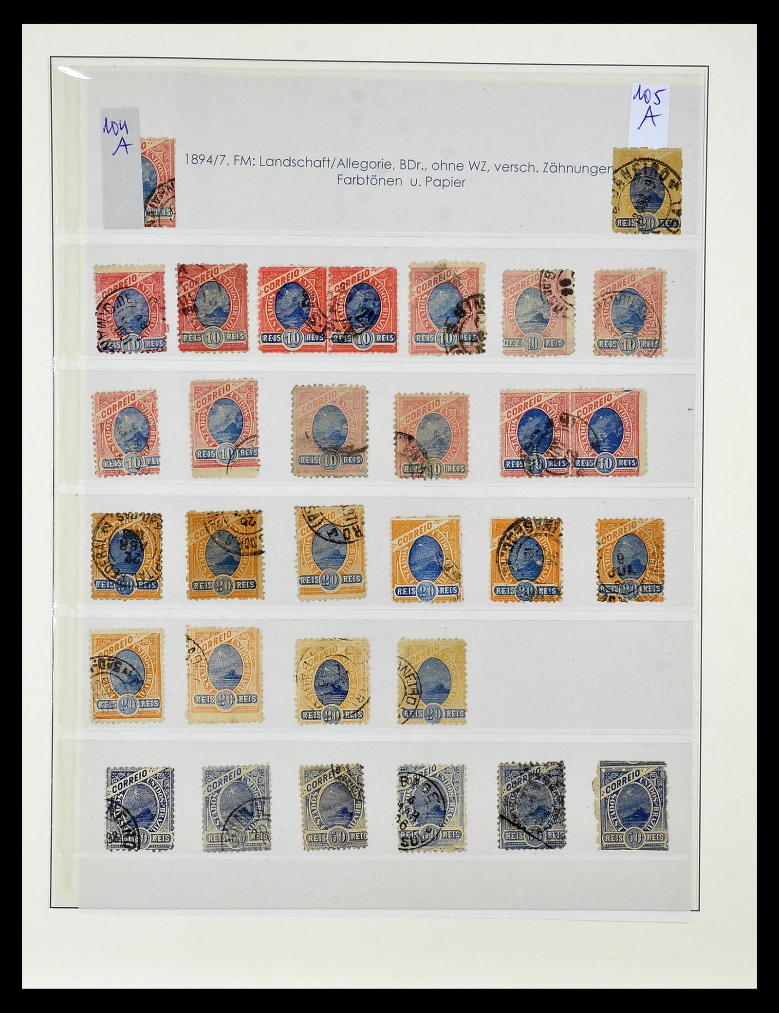 34975 013 - Postzegelverzameling 34975 Brazilië 1843-2015.