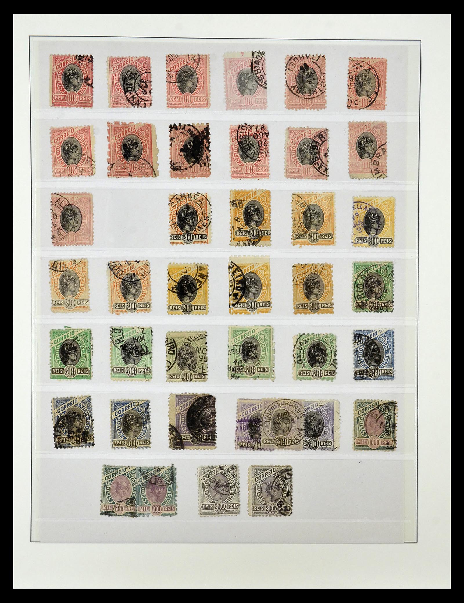 34975 014 - Postzegelverzameling 34975 Brazilië 1843-2015.