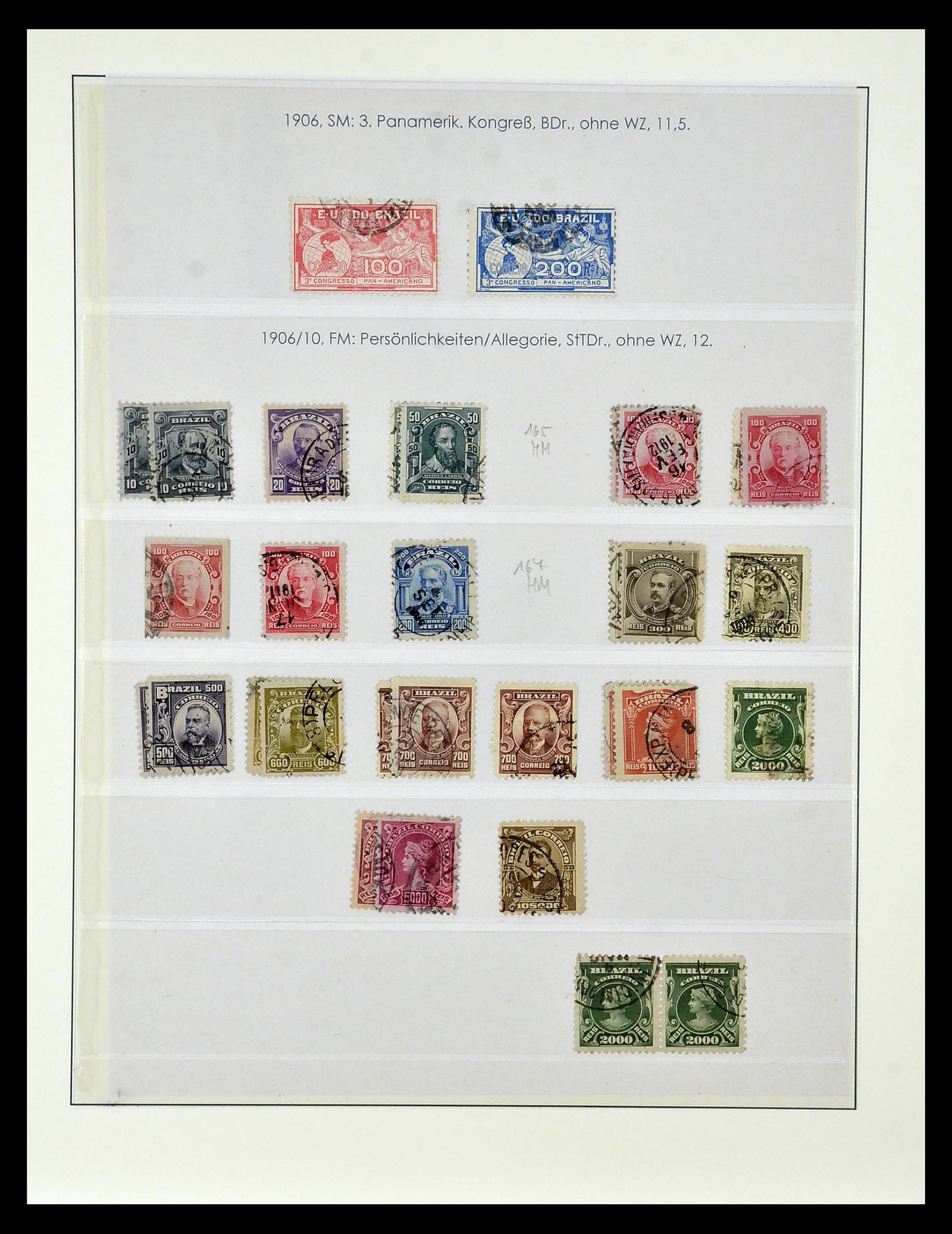 34975 022 - Postzegelverzameling 34975 Brazilië 1843-2015.