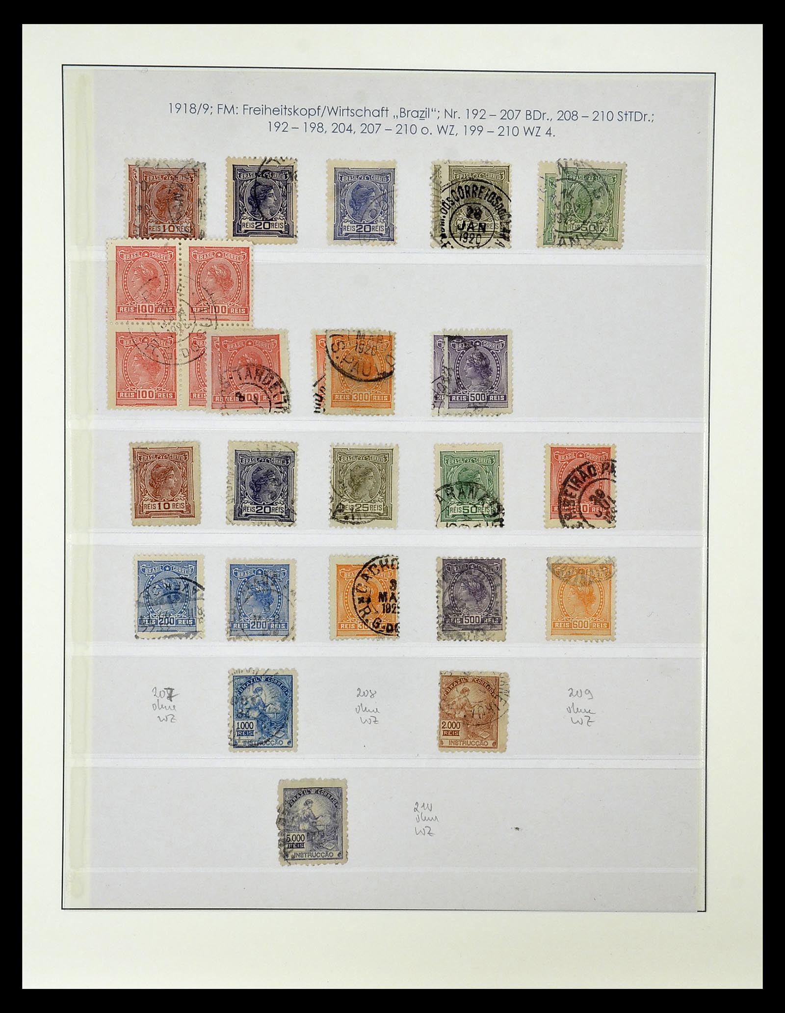 34975 026 - Postzegelverzameling 34975 Brazilië 1843-2015.