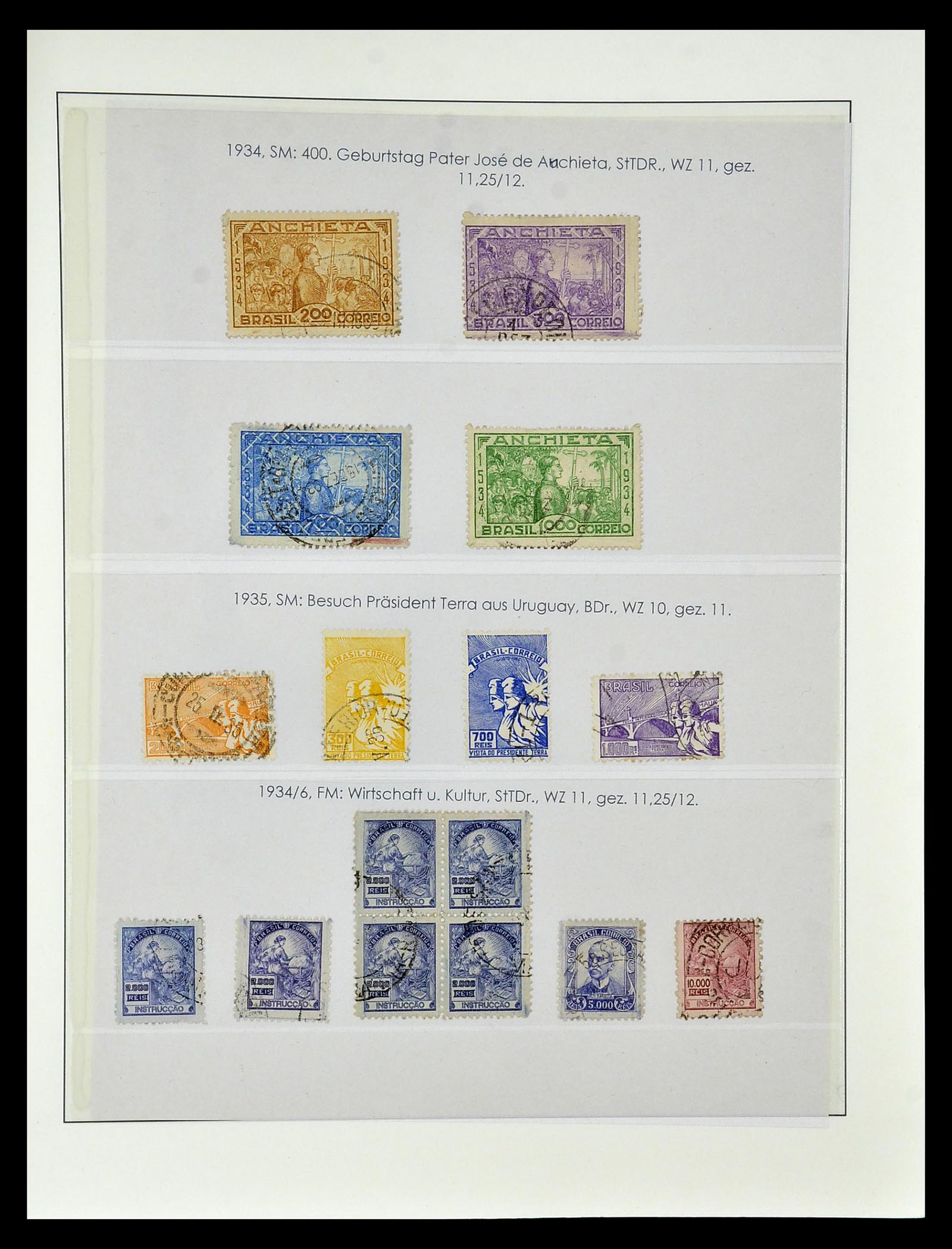 34975 048 - Postzegelverzameling 34975 Brazilië 1843-2015.
