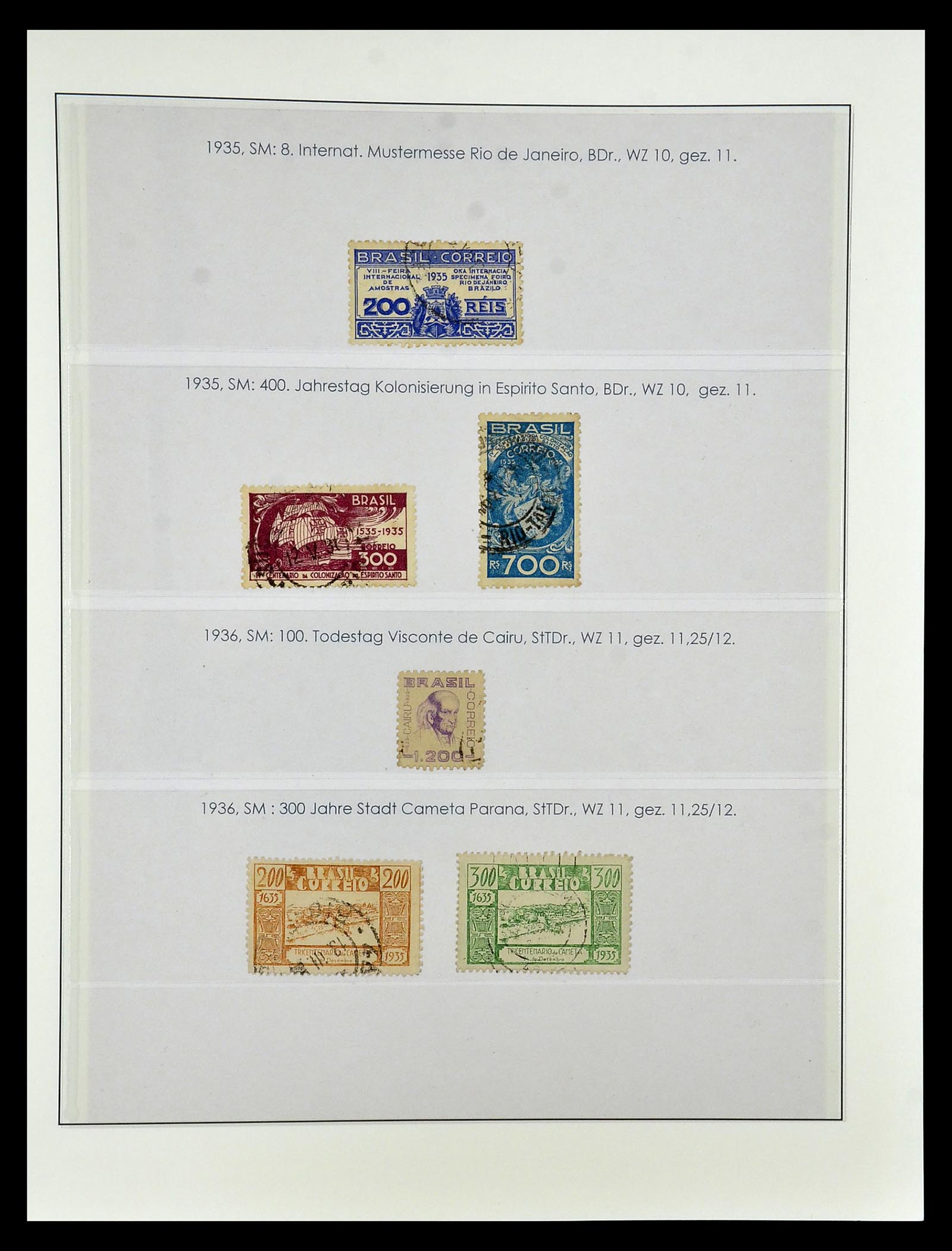 34975 050 - Postzegelverzameling 34975 Brazilië 1843-2015.