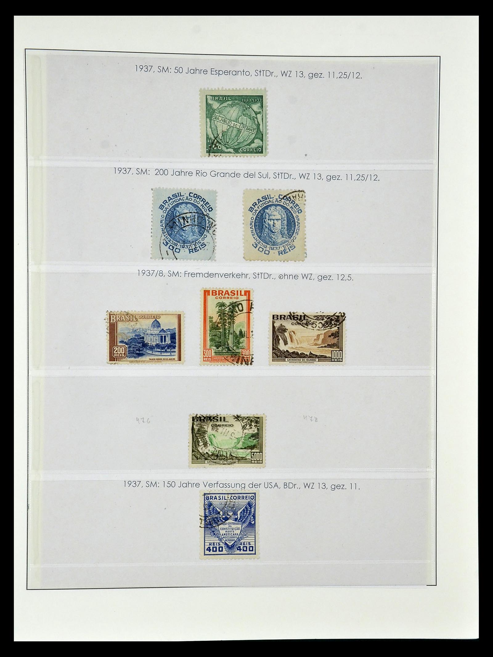34975 054 - Postzegelverzameling 34975 Brazilië 1843-2015.