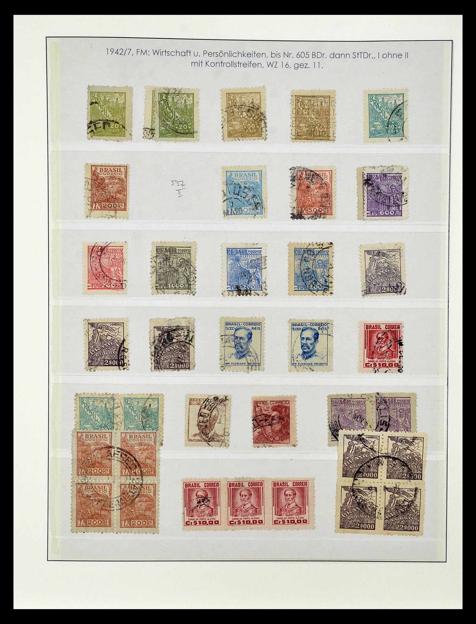 34975 067 - Postzegelverzameling 34975 Brazilië 1843-2015.