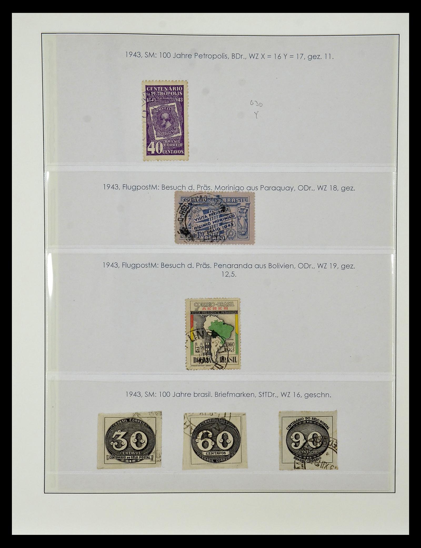 34975 071 - Postzegelverzameling 34975 Brazilië 1843-2015.