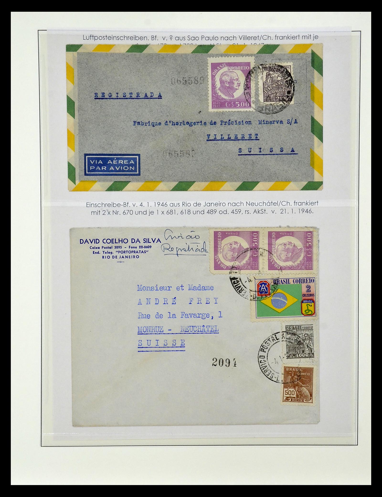 34975 076 - Postzegelverzameling 34975 Brazilië 1843-2015.