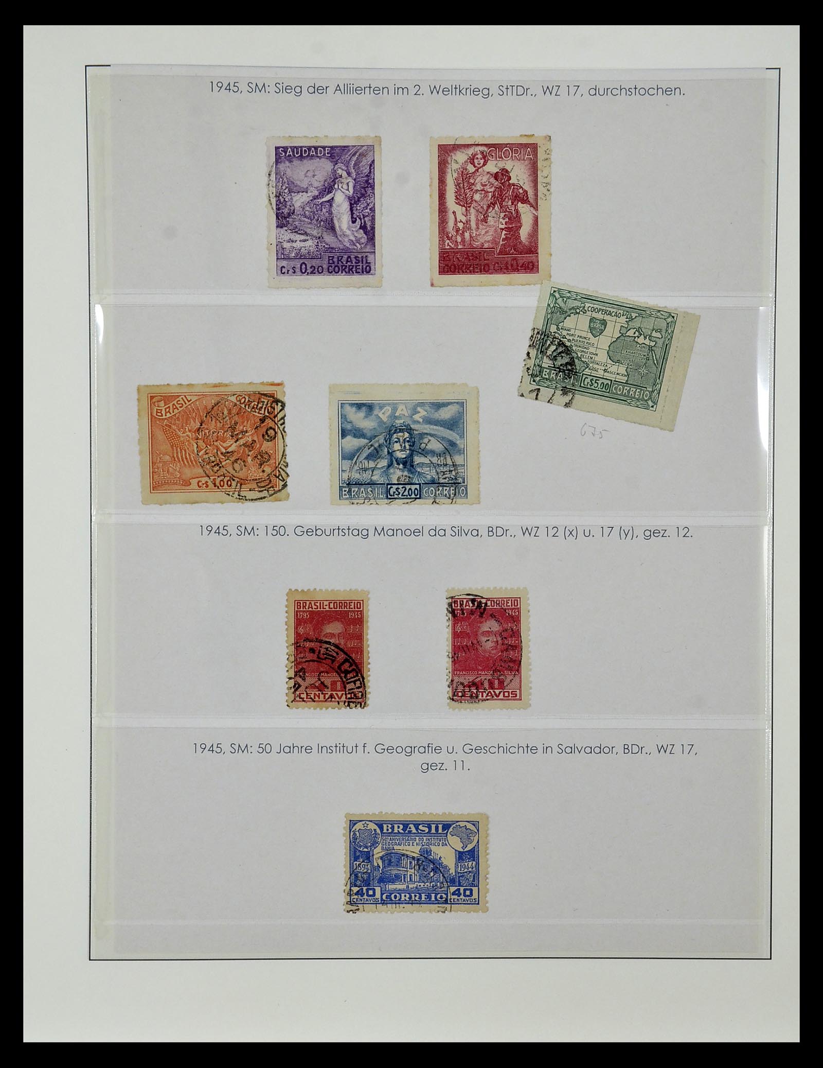 34975 078 - Postzegelverzameling 34975 Brazilië 1843-2015.