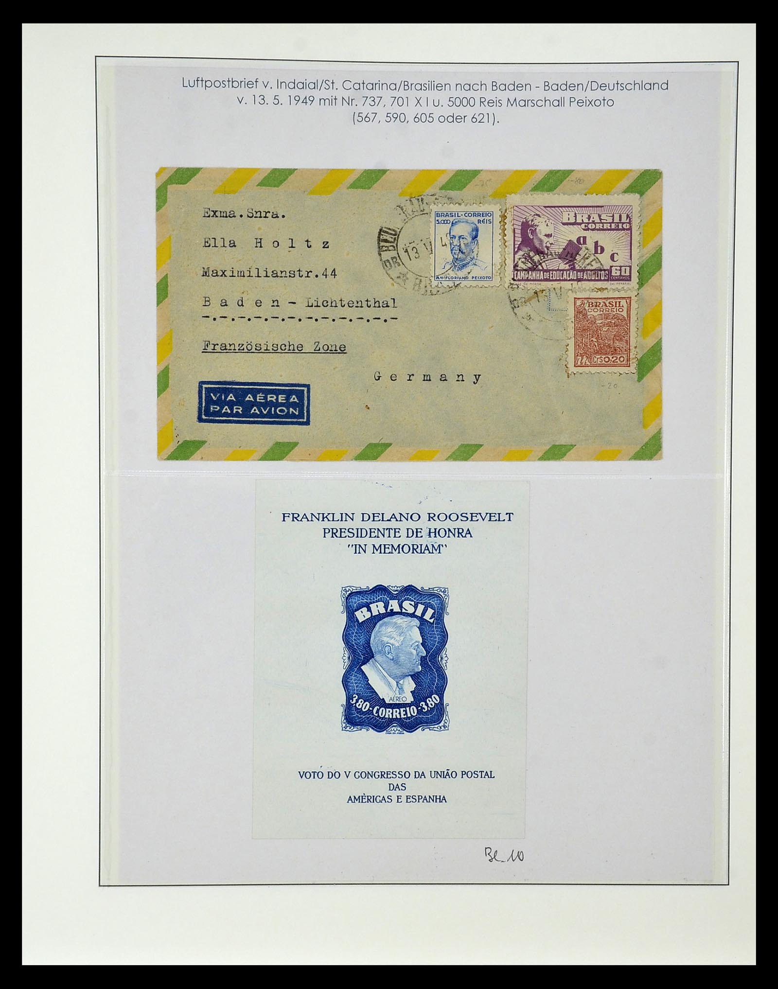 34975 096 - Postzegelverzameling 34975 Brazilië 1843-2015.