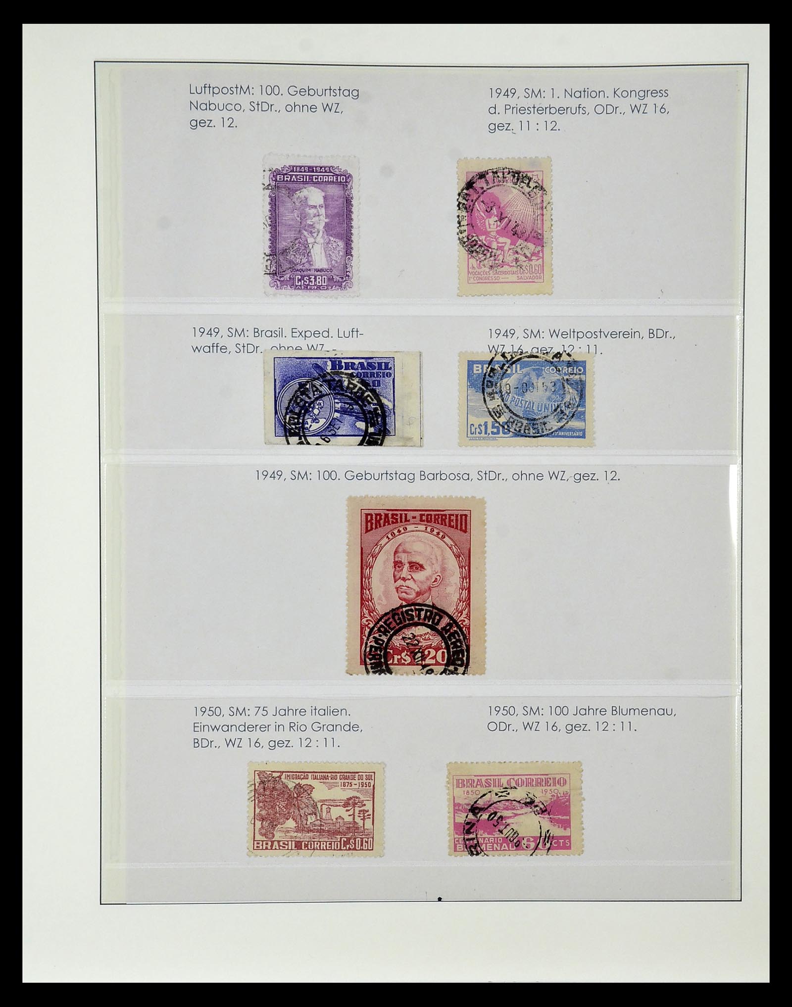 34975 097 - Postzegelverzameling 34975 Brazilië 1843-2015.