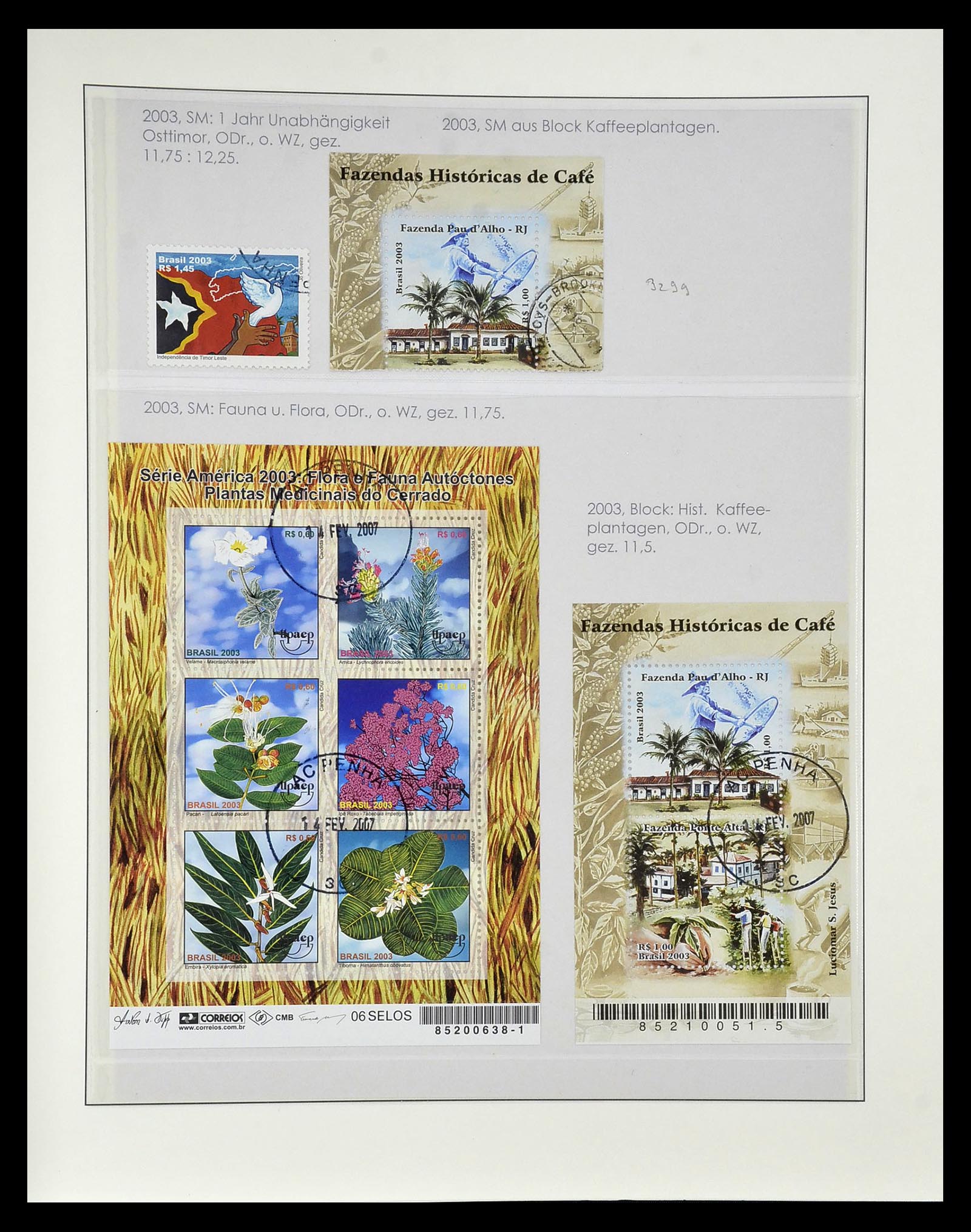 34975 586 - Postzegelverzameling 34975 Brazilië 1843-2015.