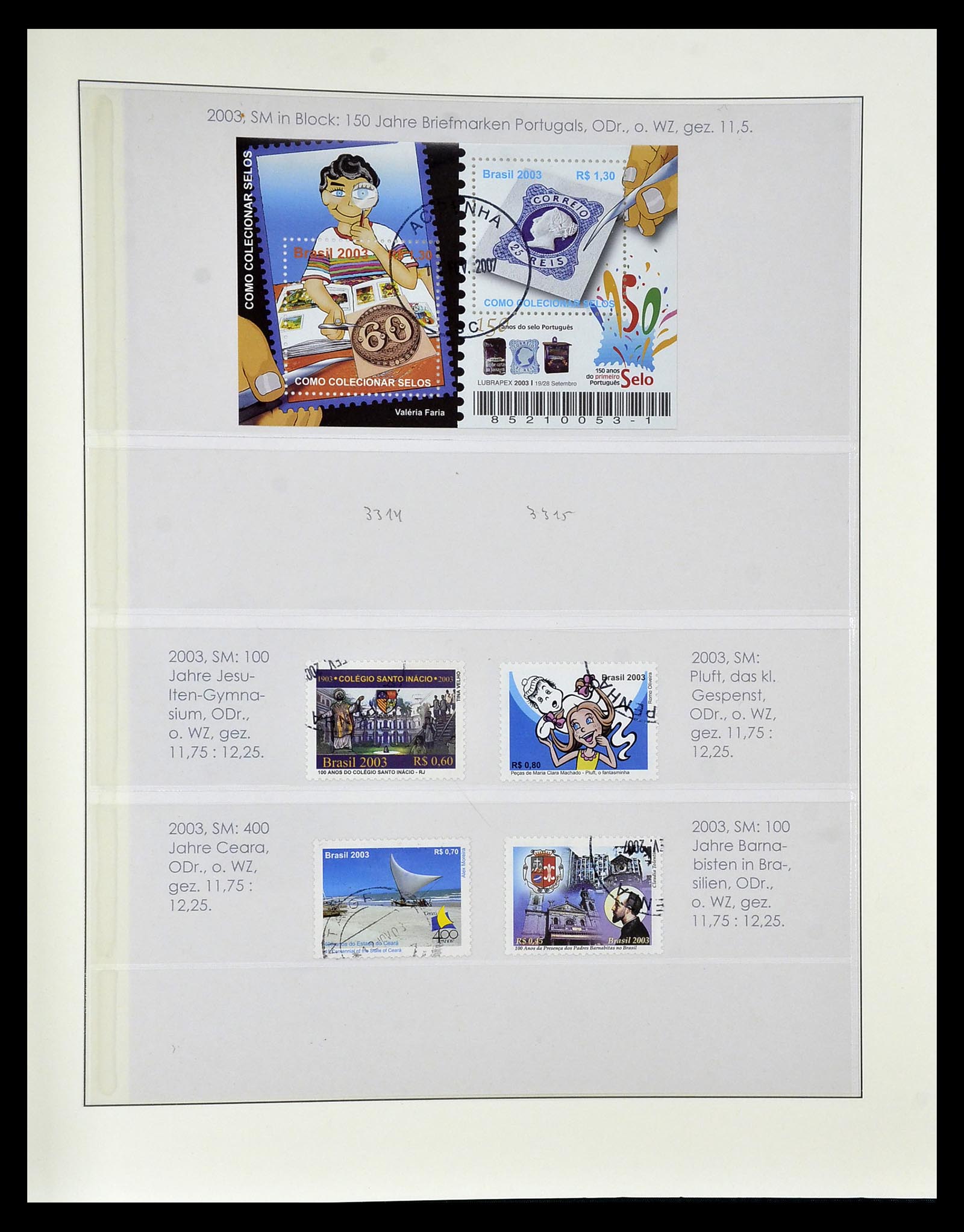 34975 588 - Postzegelverzameling 34975 Brazilië 1843-2015.