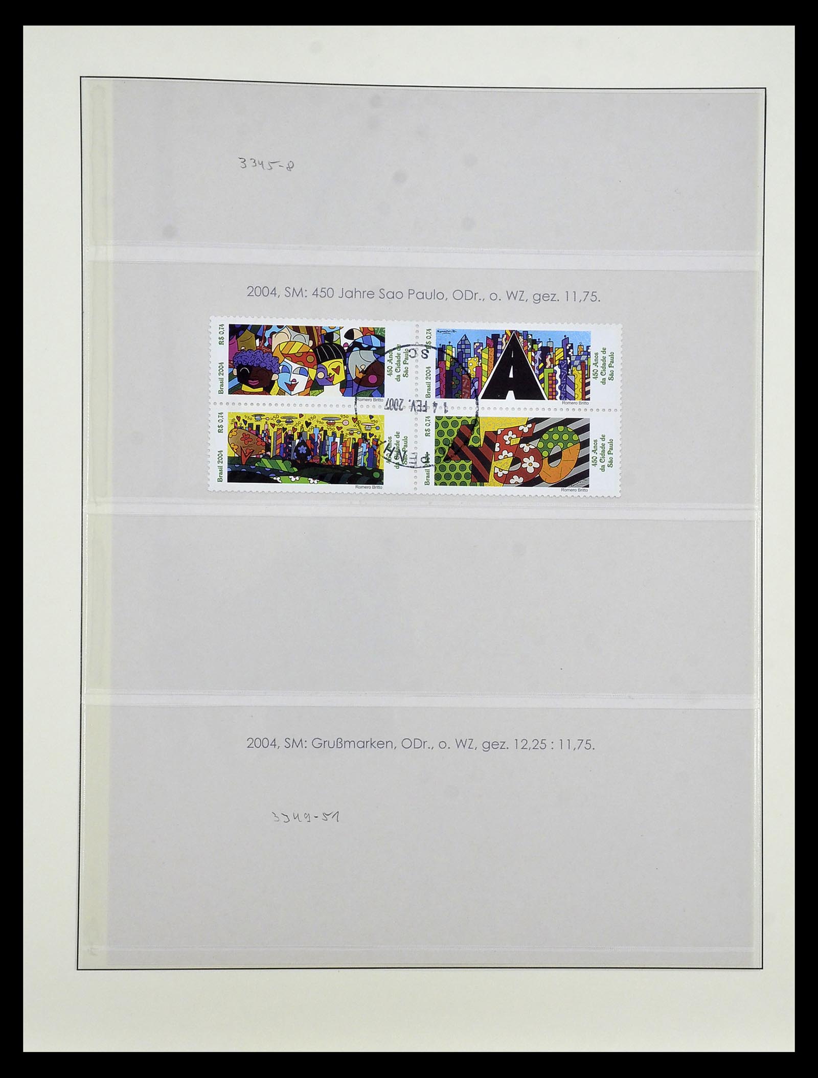34975 593 - Postzegelverzameling 34975 Brazilië 1843-2015.