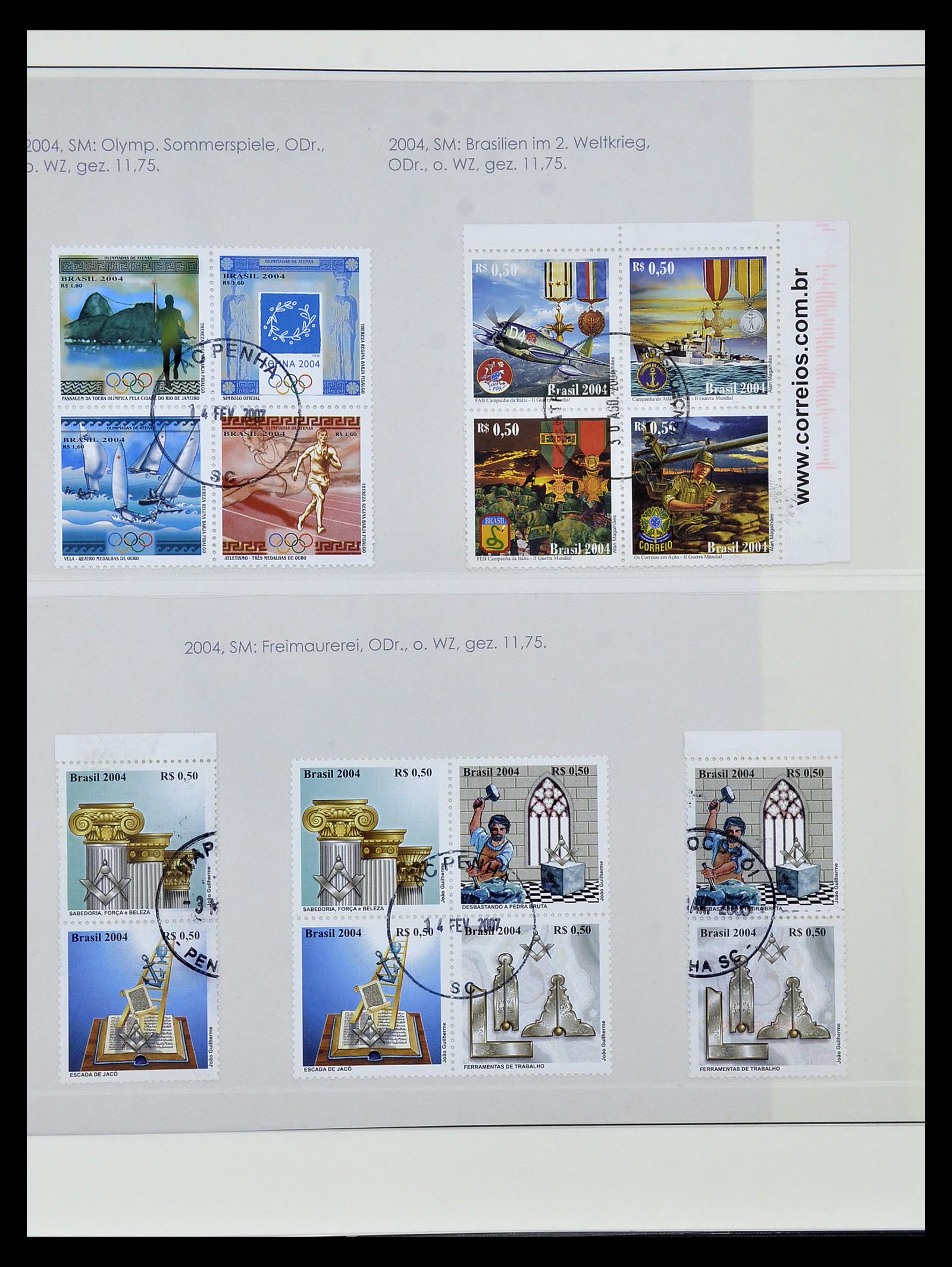 34975 597 - Postzegelverzameling 34975 Brazilië 1843-2015.