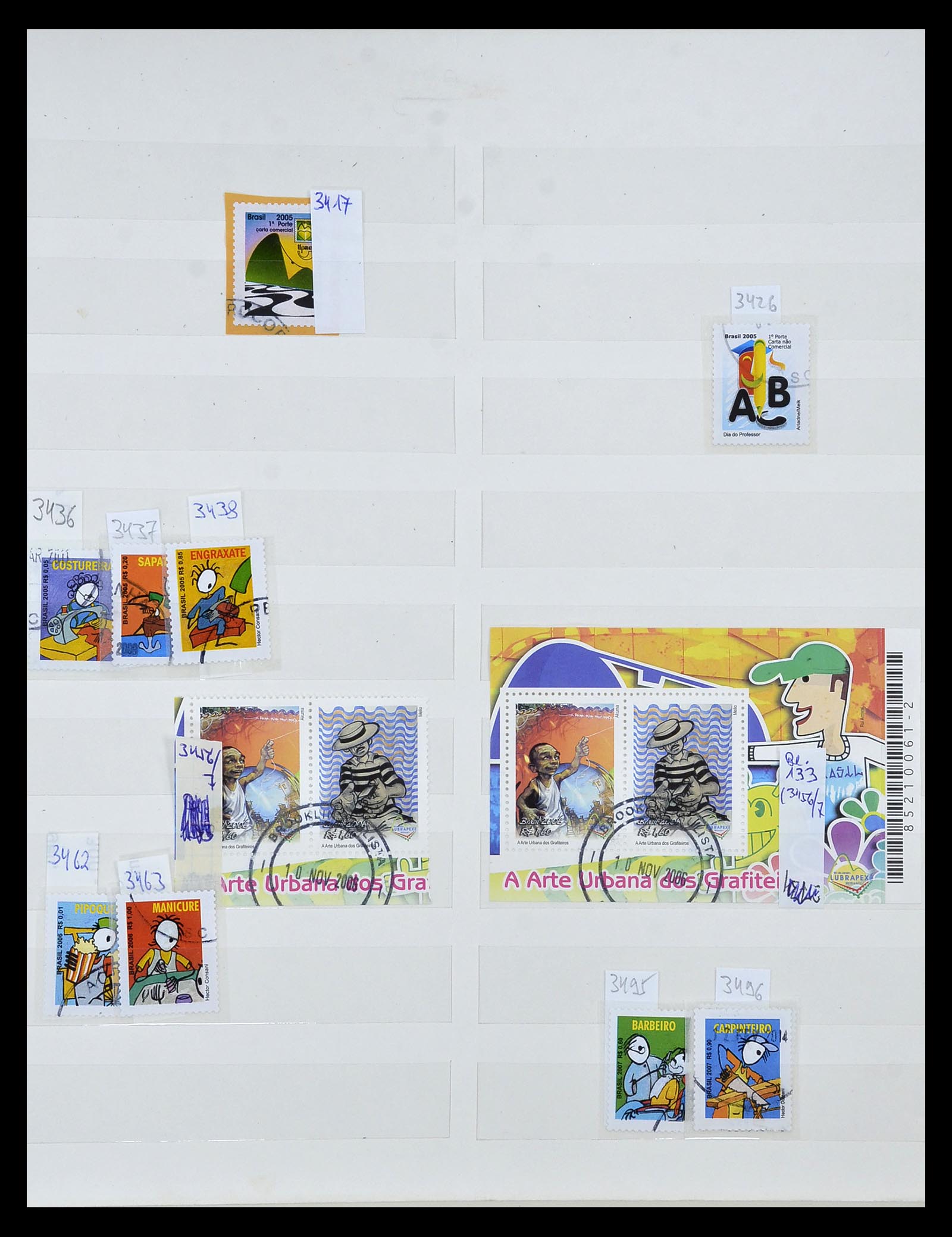 34975 606 - Stamp Collection 34975 Brazil 1843-2015.