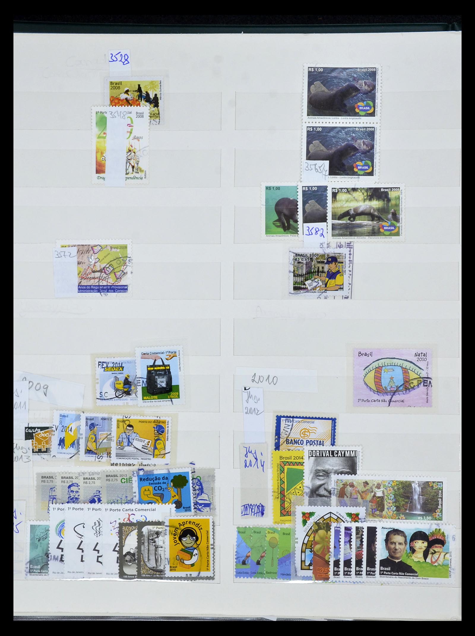 34975 607 - Postzegelverzameling 34975 Brazilië 1843-2015.