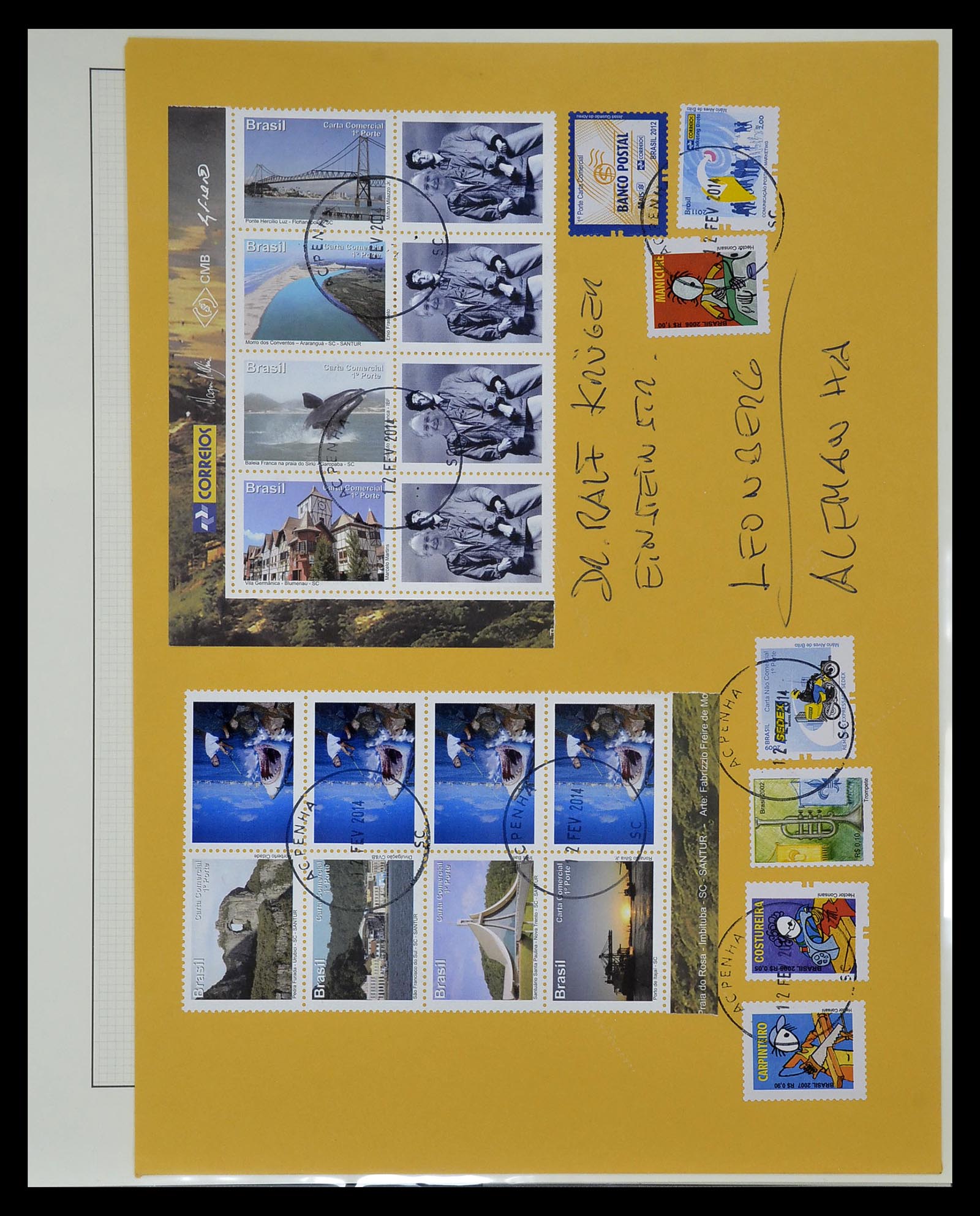 34975 613 - Stamp Collection 34975 Brazil 1843-2015.