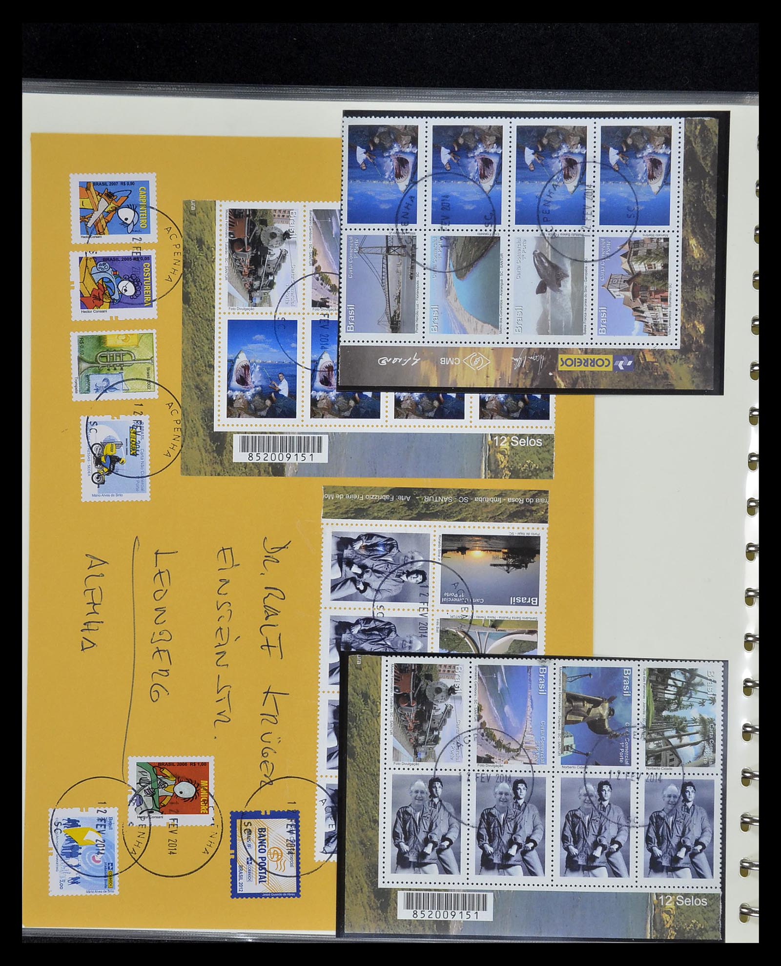 34975 615 - Stamp Collection 34975 Brazil 1843-2015.