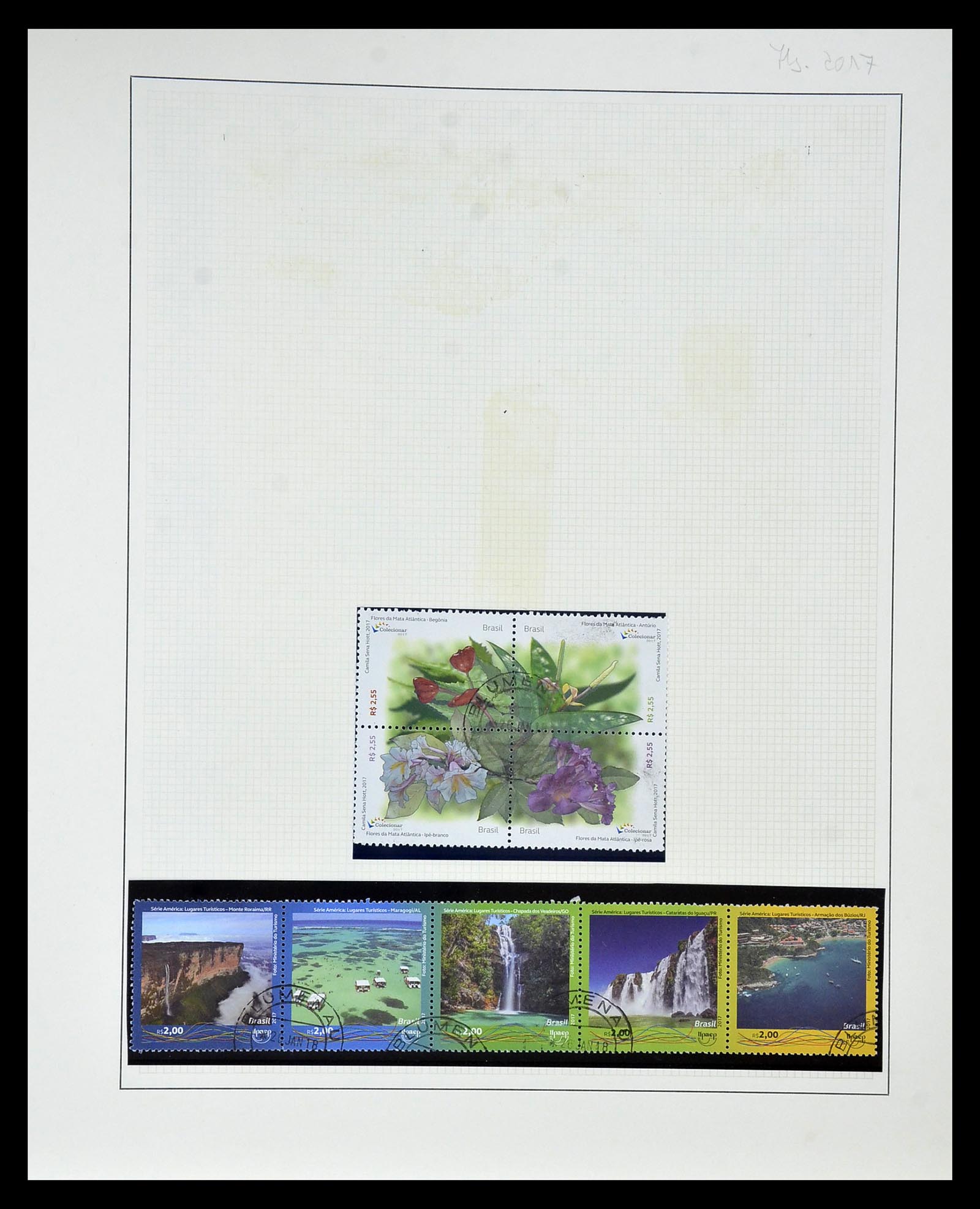 34975 619 - Postzegelverzameling 34975 Brazilië 1843-2015.