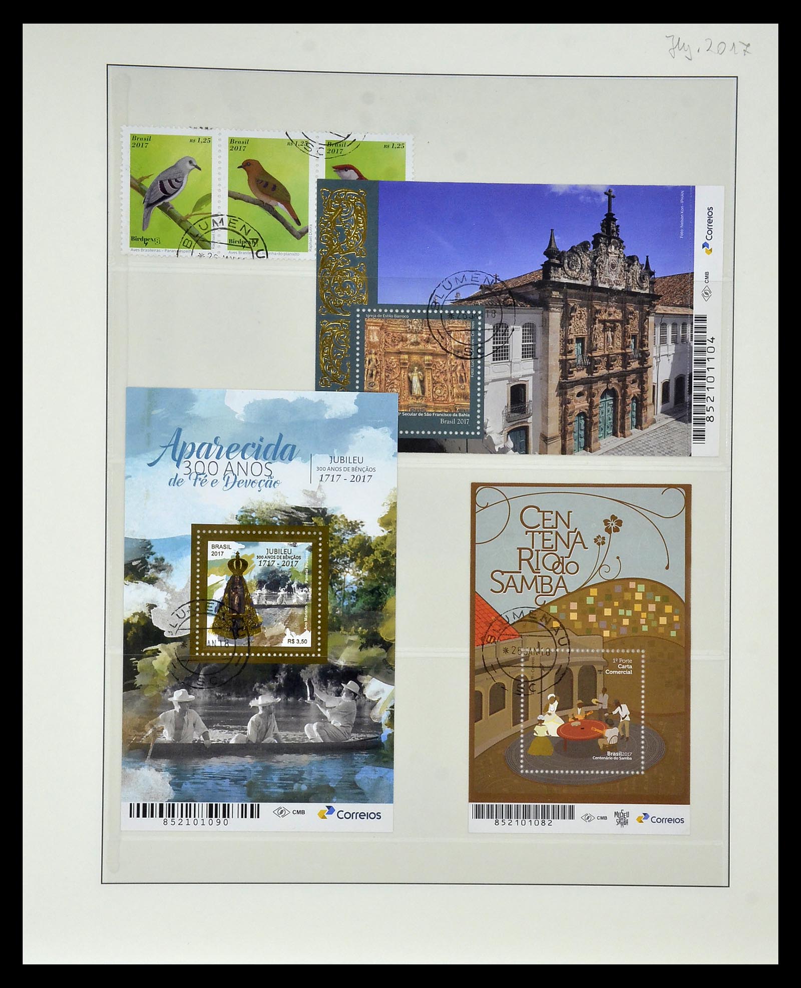 34975 620 - Postzegelverzameling 34975 Brazilië 1843-2015.