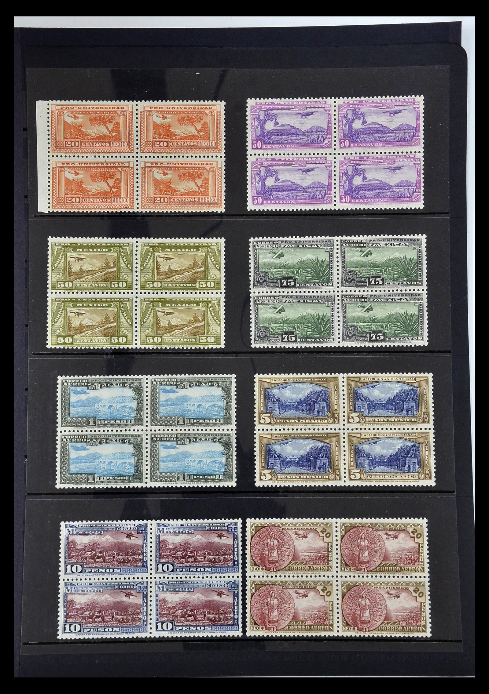 34977 001 - Stamp Collection 34977 Mexico airmail 1934.