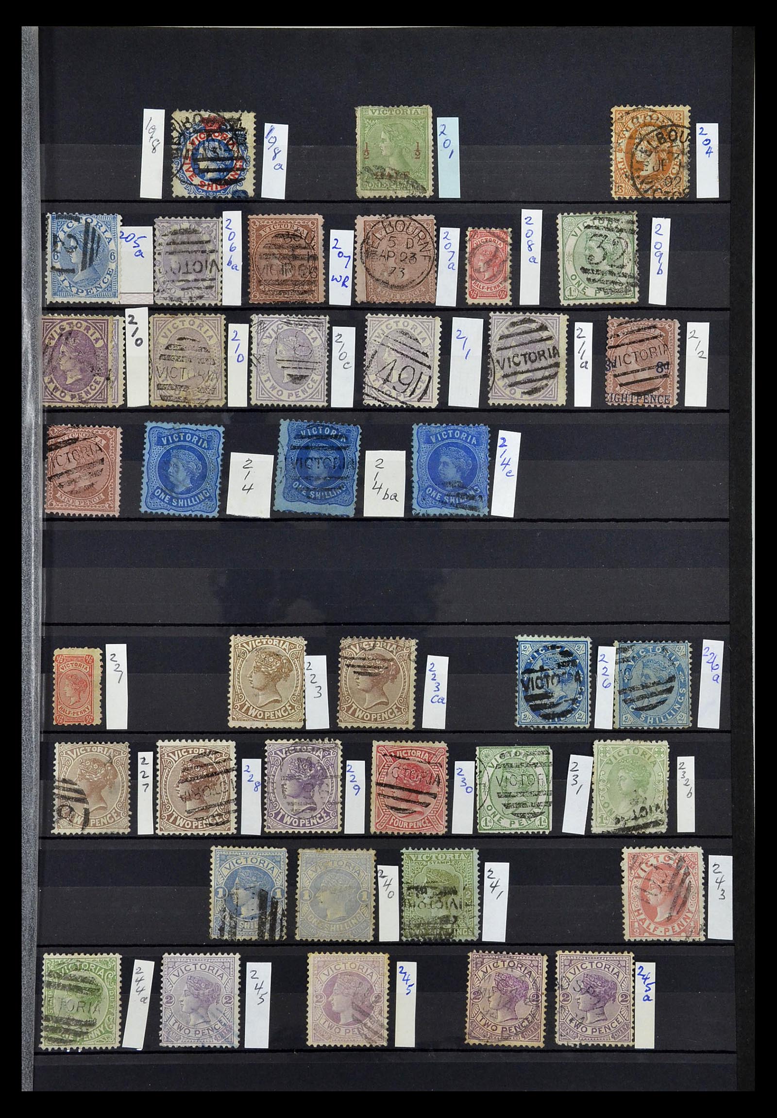 34982 003 - Postzegelverzameling 34982 Victoria 1854-1904.