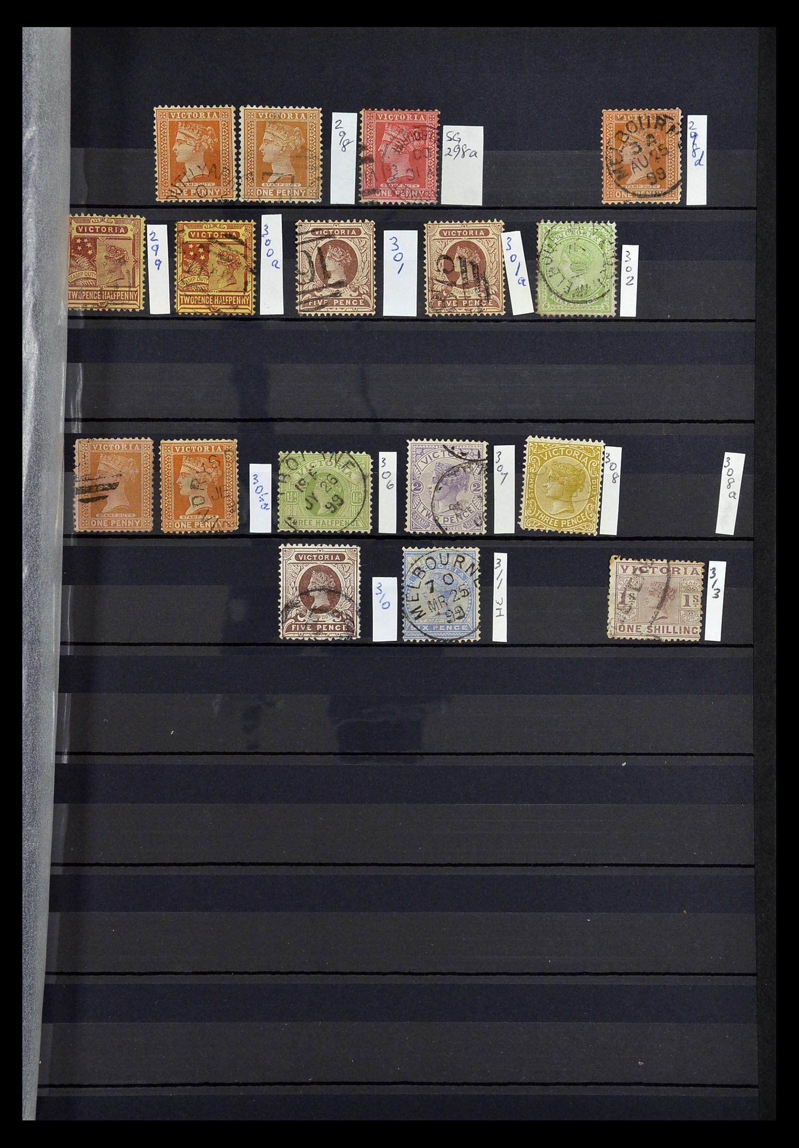 34982 005 - Postzegelverzameling 34982 Victoria 1854-1904.