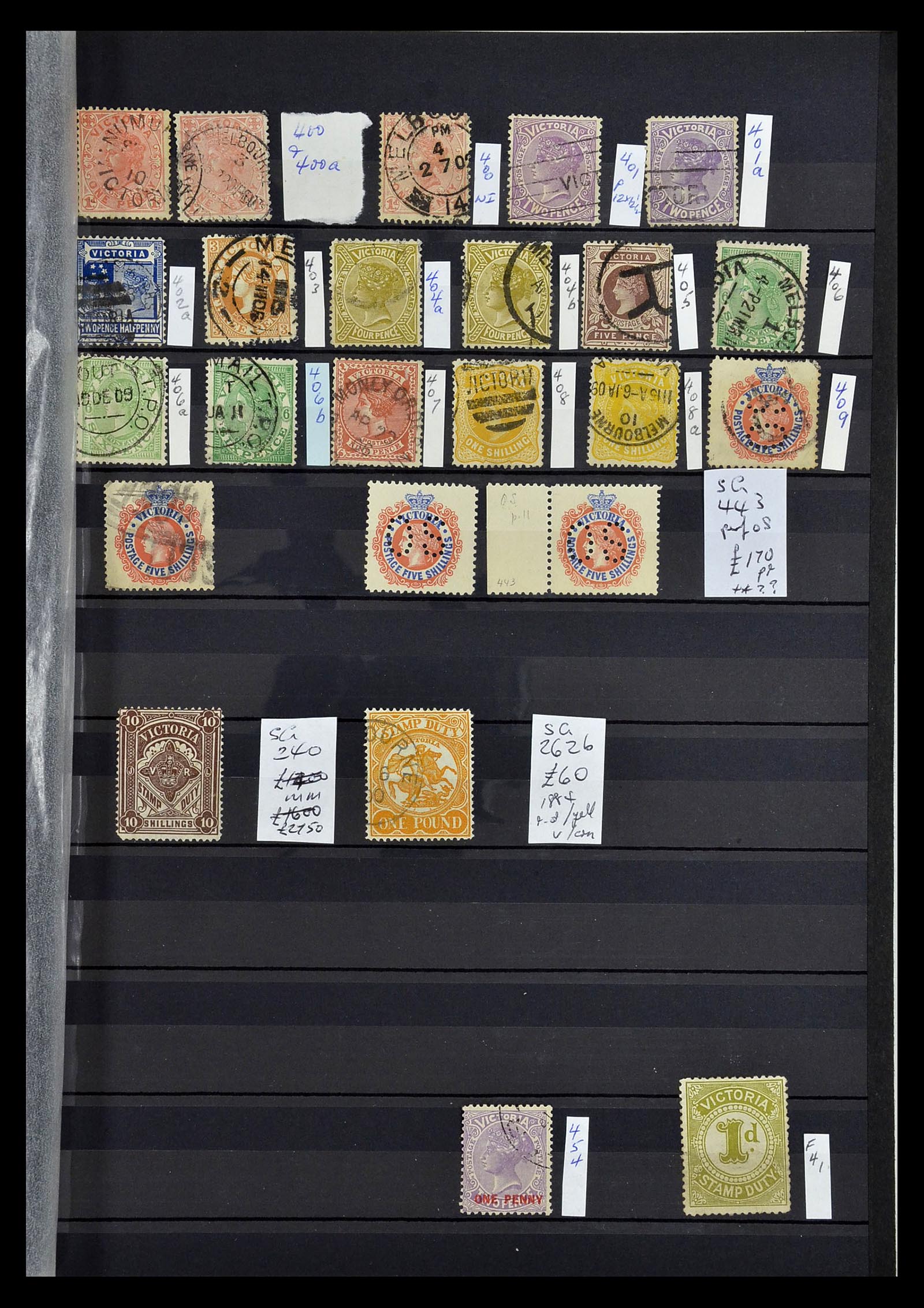 34982 007 - Postzegelverzameling 34982 Victoria 1854-1904.