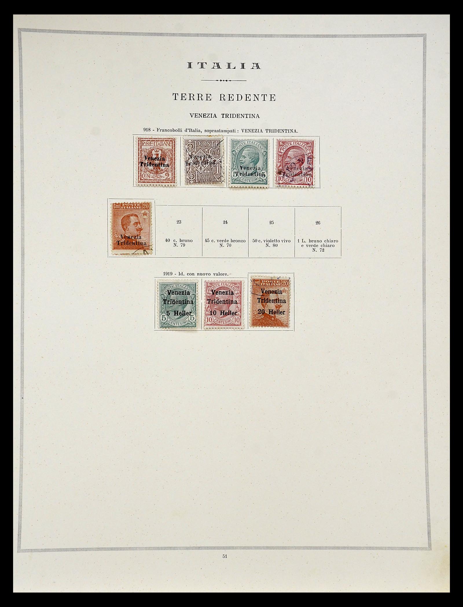 34984 003 - Postzegelverzameling 34984 Italiaanse gebieden 1918-1924.