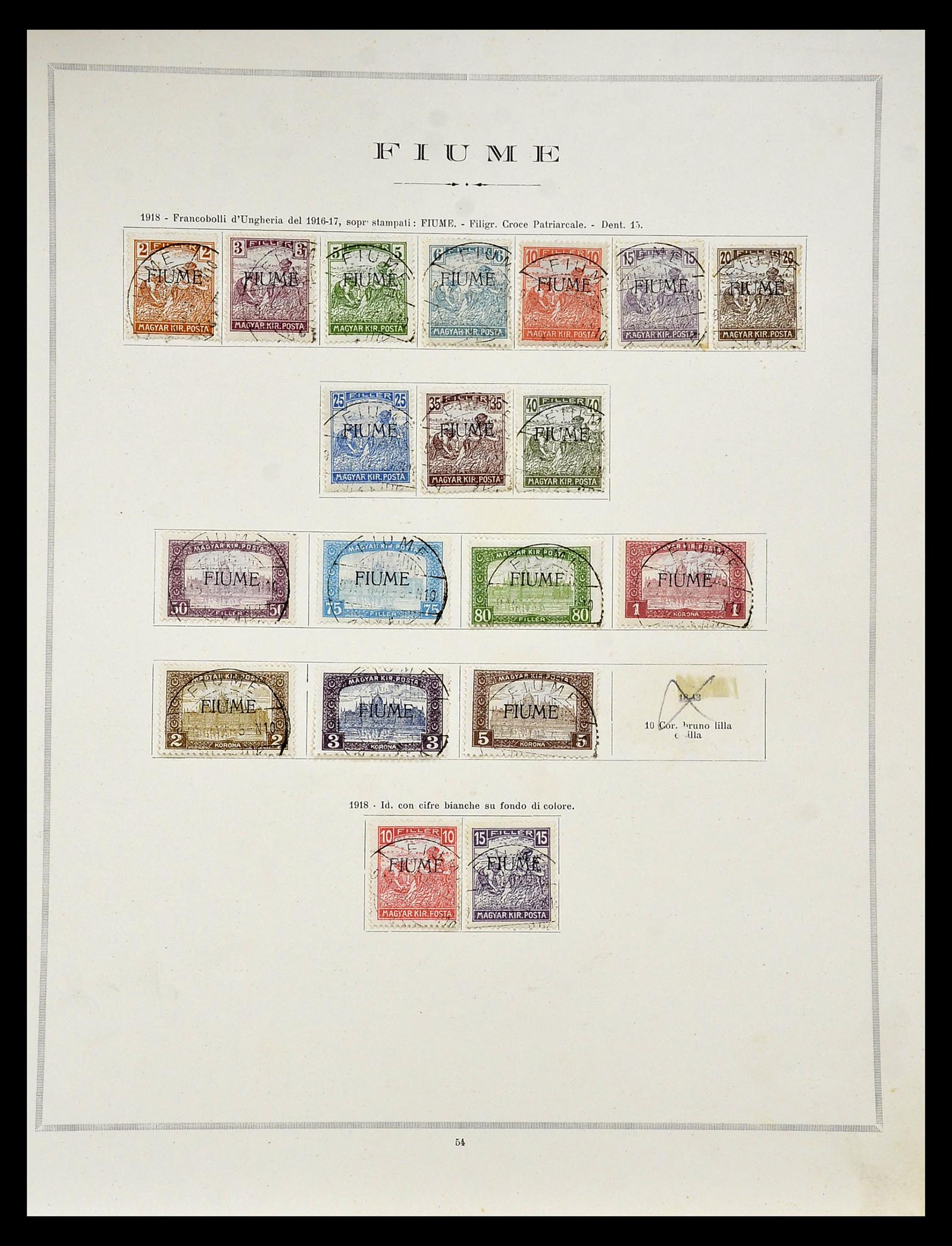 34984 007 - Postzegelverzameling 34984 Italiaanse gebieden 1918-1924.