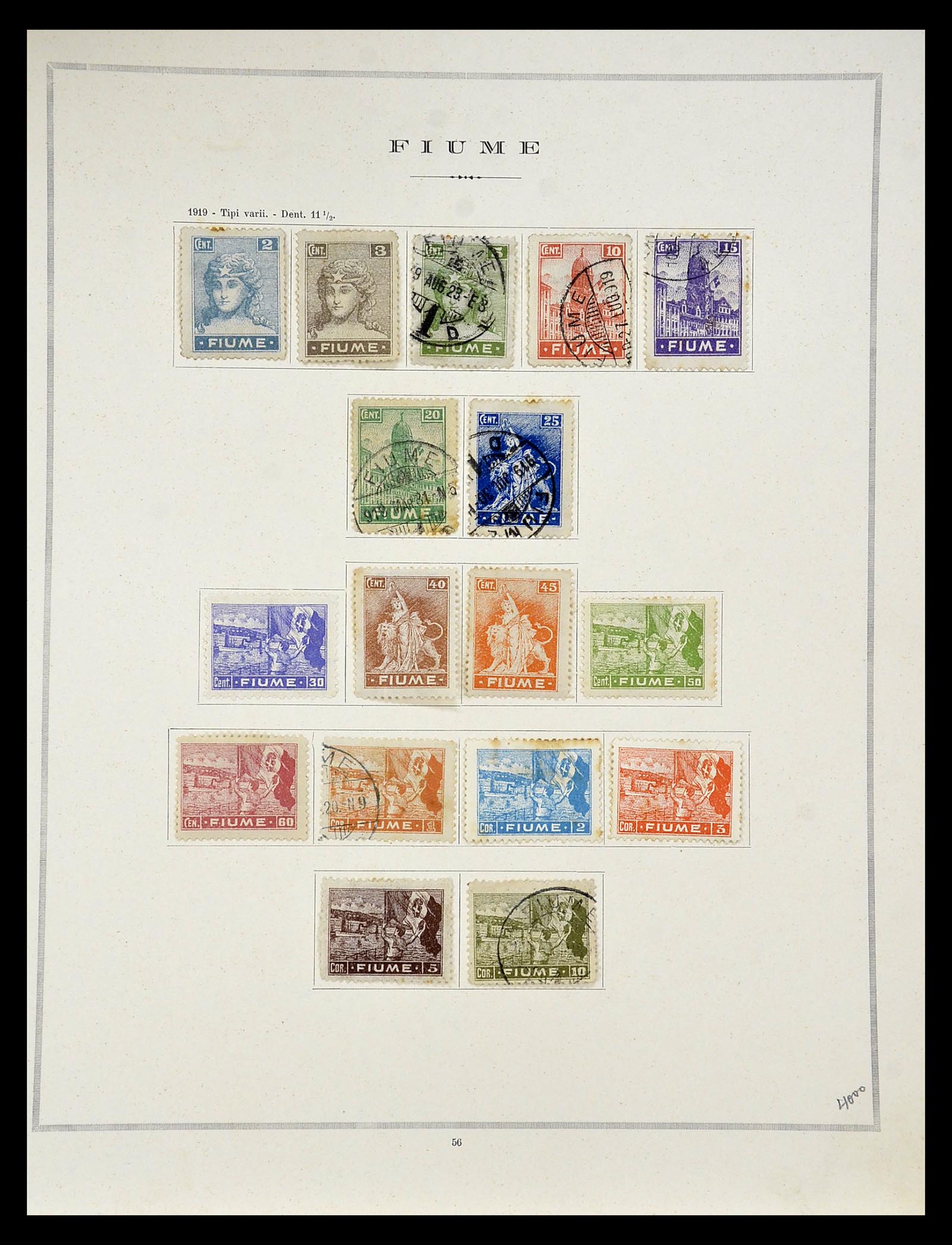 34984 009 - Postzegelverzameling 34984 Italiaanse gebieden 1918-1924.