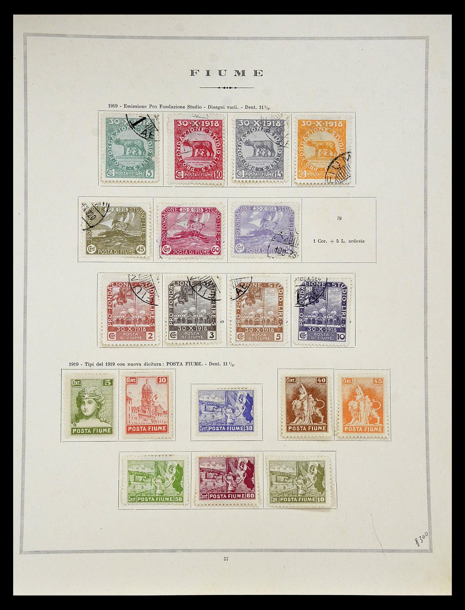 34984 010 - Postzegelverzameling 34984 Italiaanse gebieden 1918-1924.