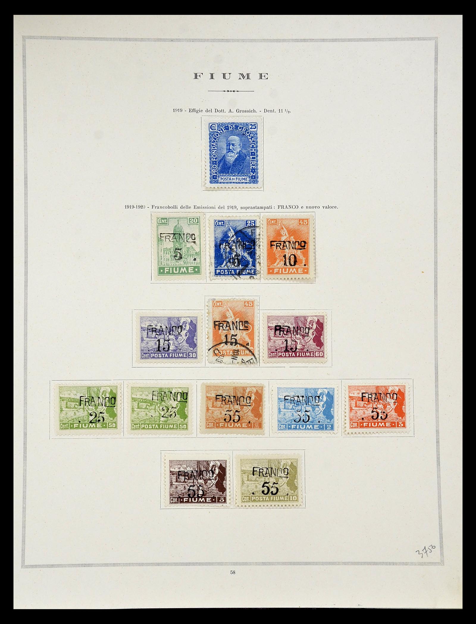 34984 011 - Postzegelverzameling 34984 Italiaanse gebieden 1918-1924.