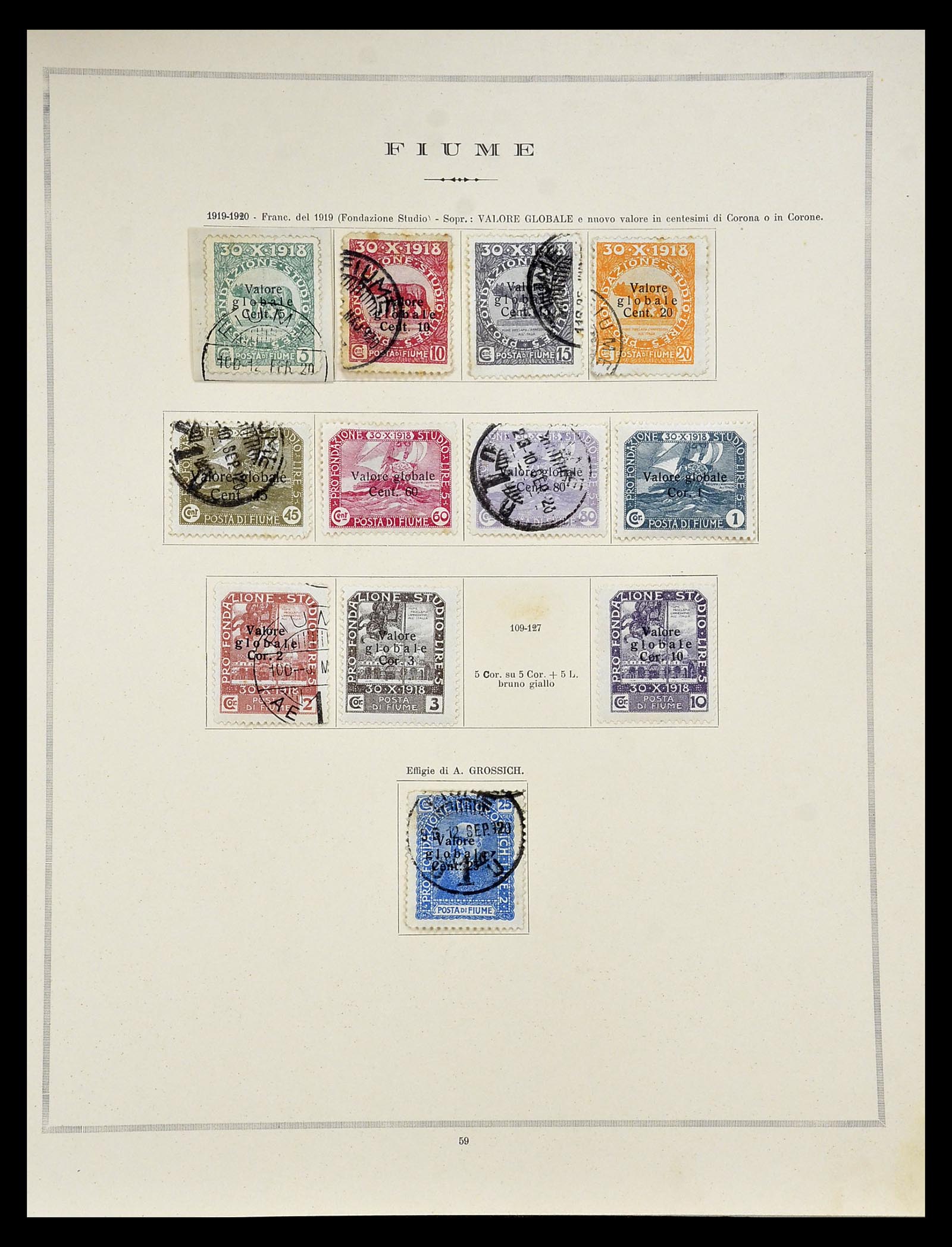 34984 012 - Postzegelverzameling 34984 Italiaanse gebieden 1918-1924.