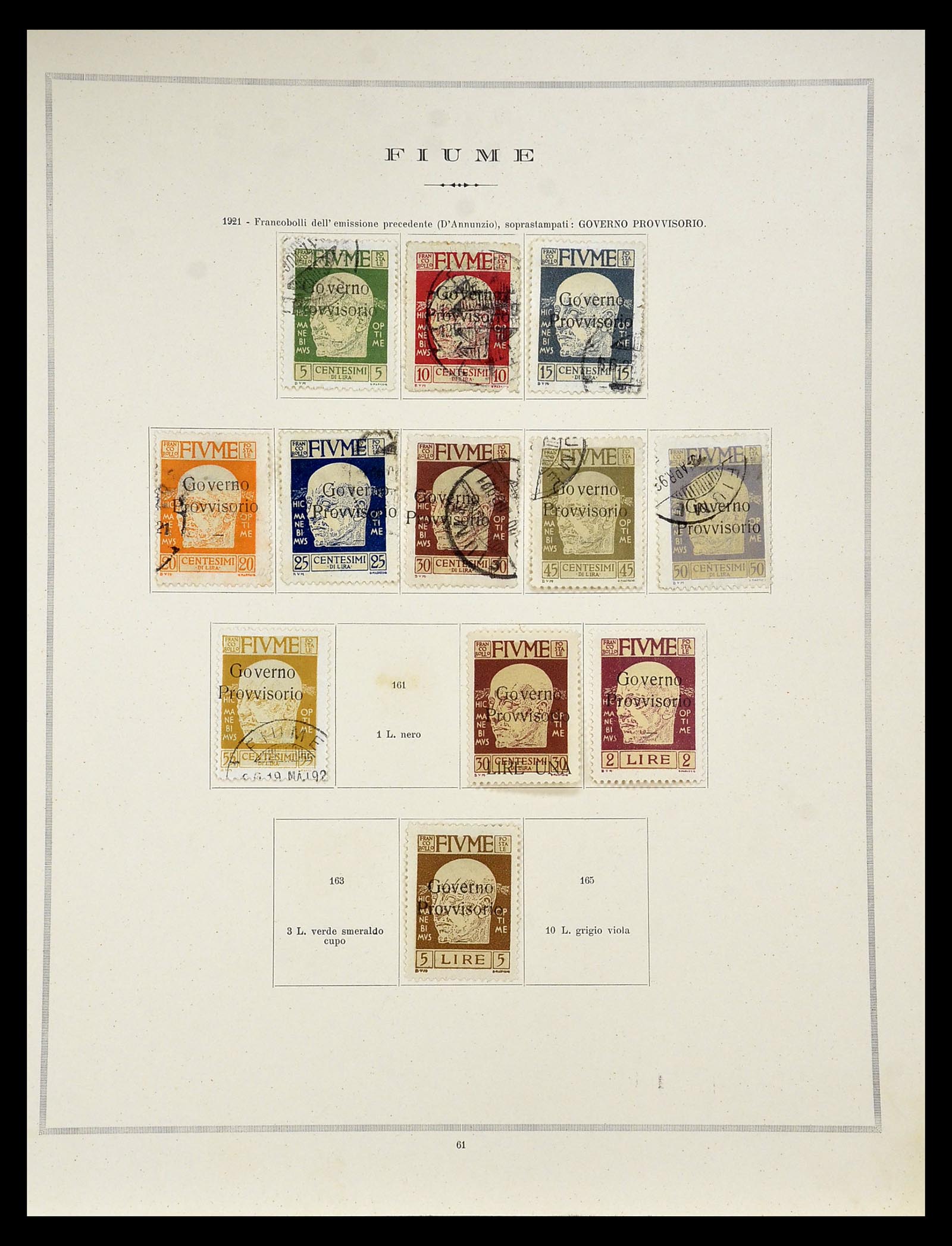 34984 014 - Postzegelverzameling 34984 Italiaanse gebieden 1918-1924.
