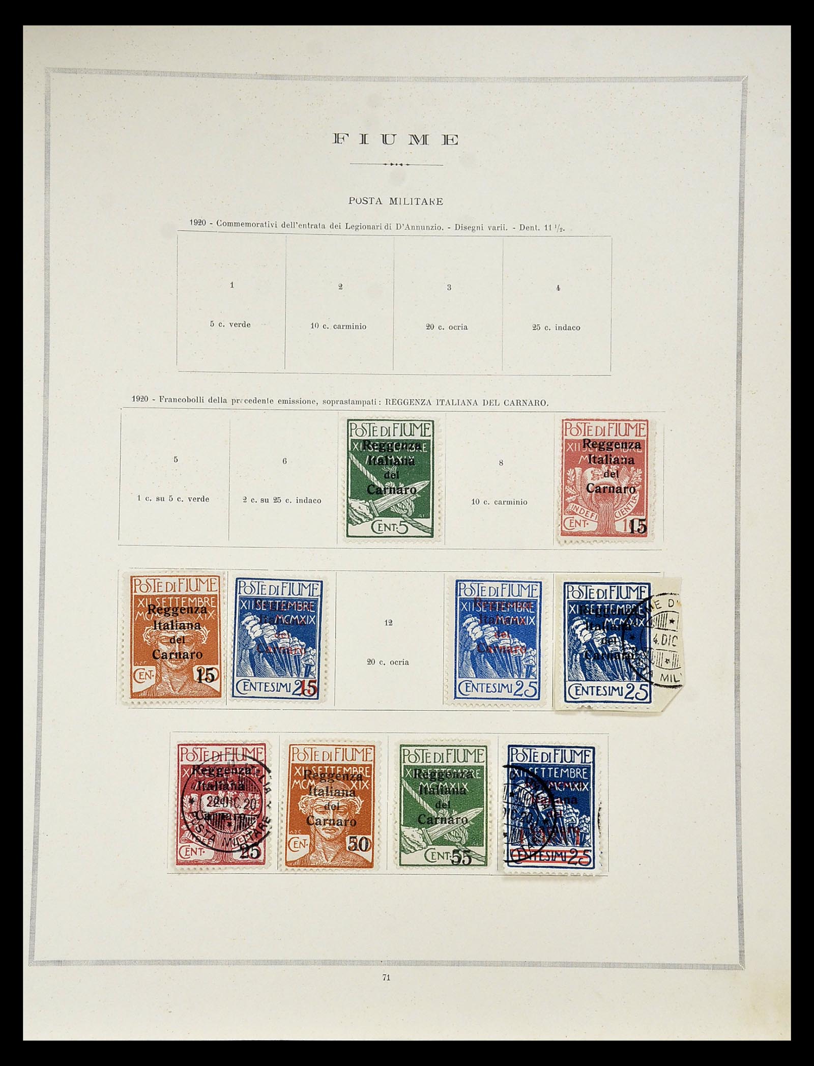 34984 022 - Postzegelverzameling 34984 Italiaanse gebieden 1918-1924.