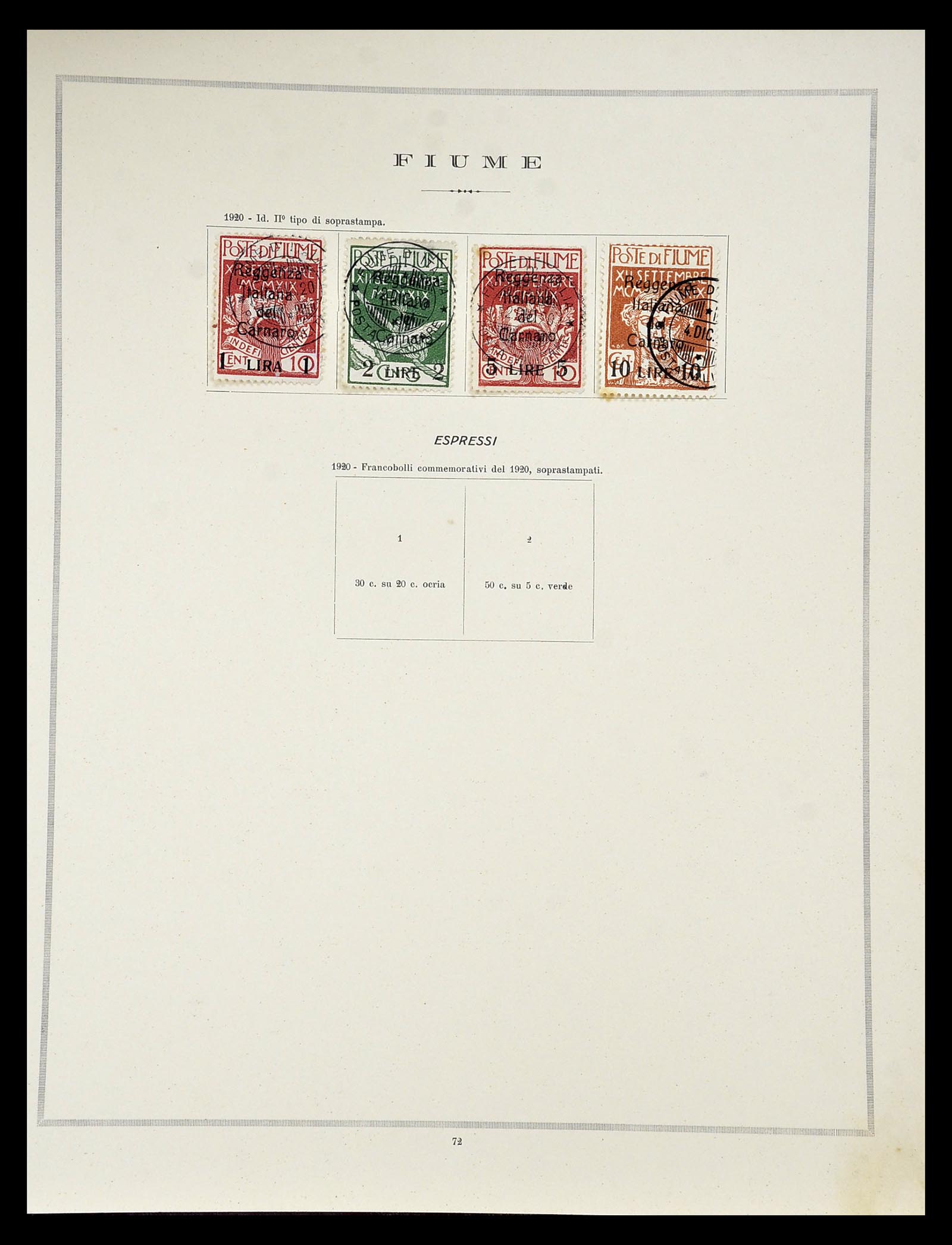 34984 023 - Postzegelverzameling 34984 Italiaanse gebieden 1918-1924.