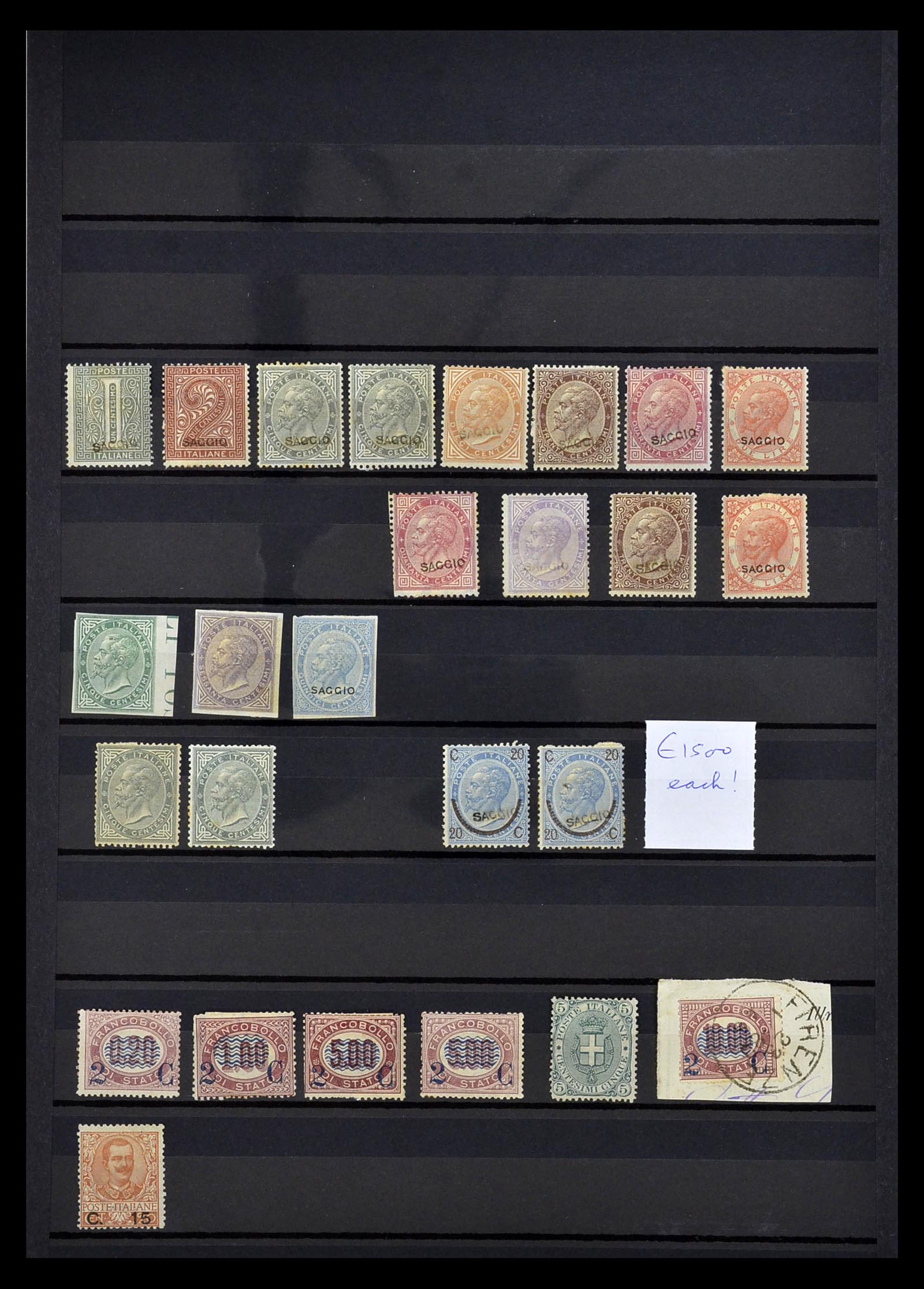 34986 001 - Postzegelverzameling 34986 Italië 1863-1905.