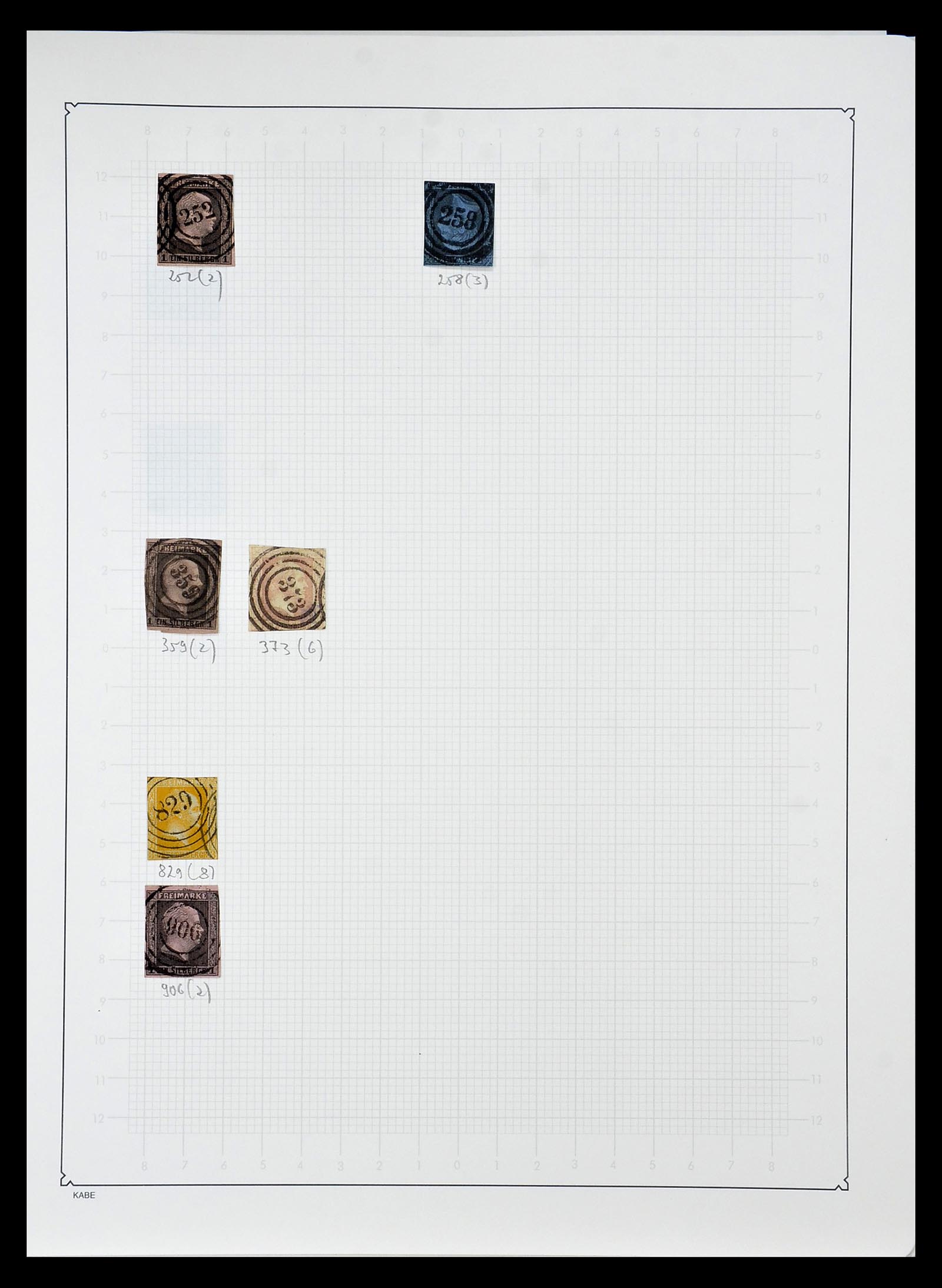 34989 003 - Postzegelverzameling 34989 Oud Duitse Staten 1850-1867.