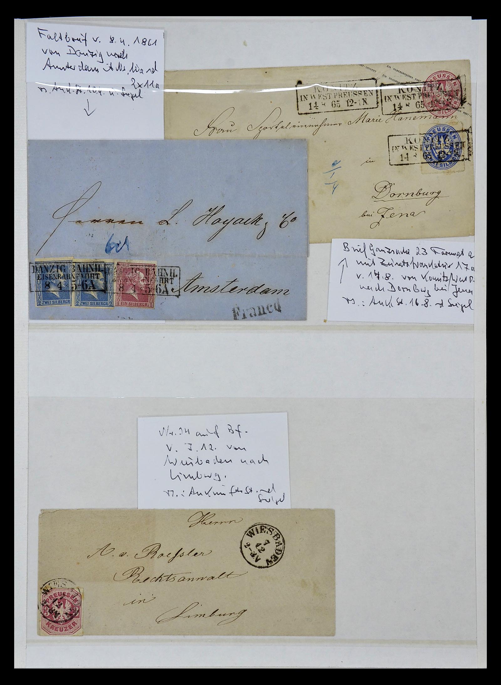 34989 004 - Postzegelverzameling 34989 Oud Duitse Staten 1850-1867.