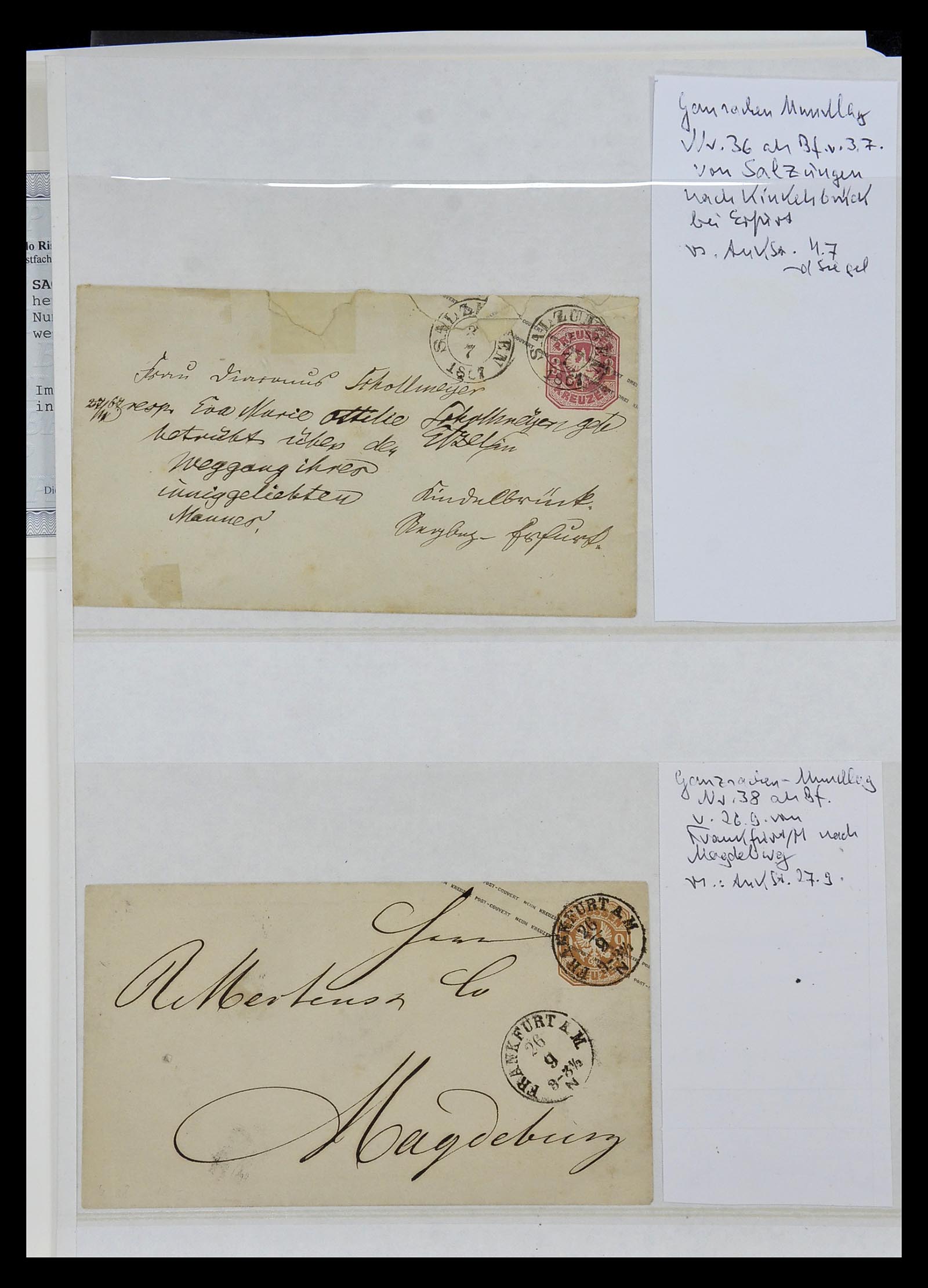 34989 005 - Postzegelverzameling 34989 Oud Duitse Staten 1850-1867.