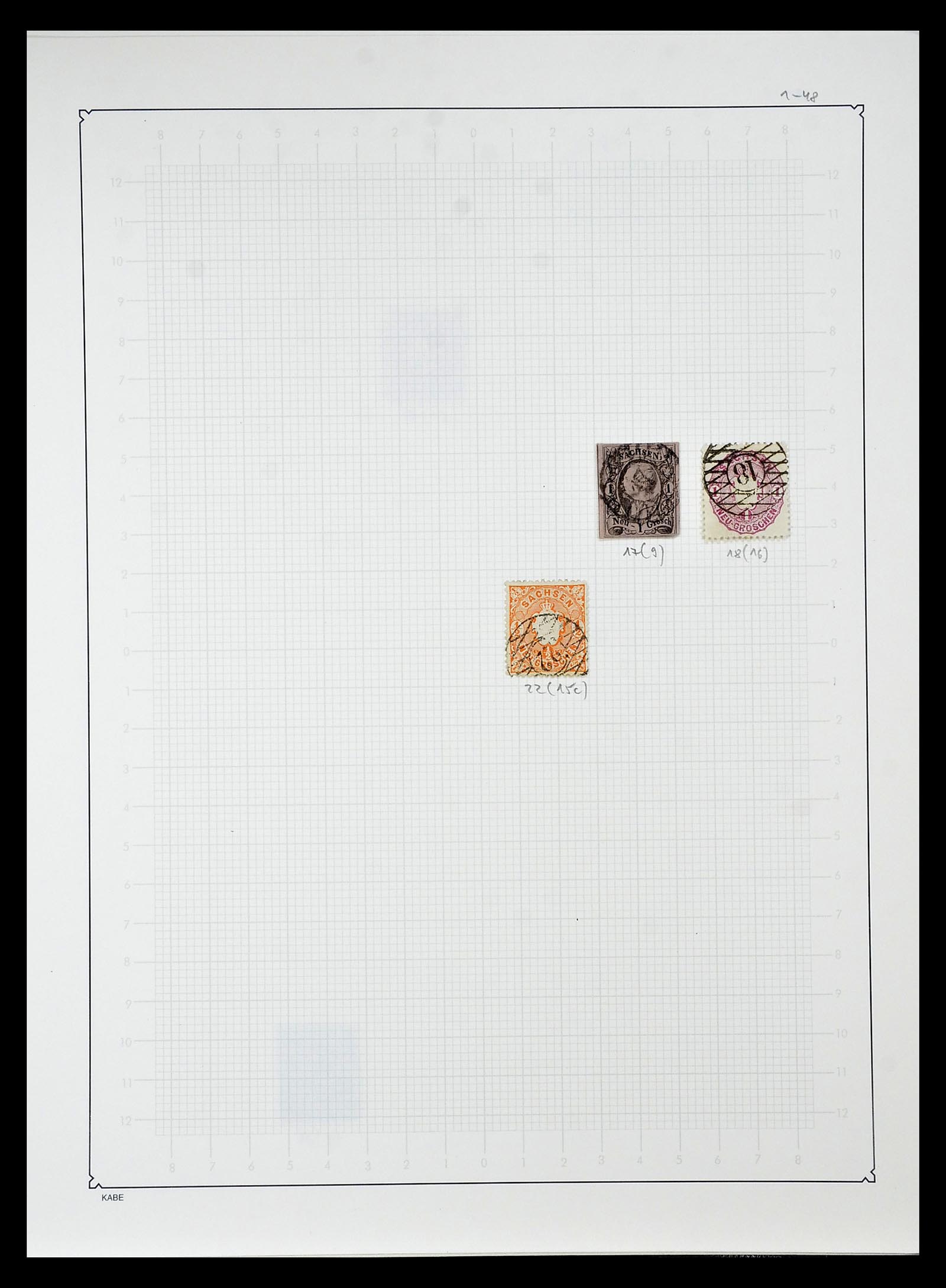 34989 008 - Postzegelverzameling 34989 Oud Duitse Staten 1850-1867.