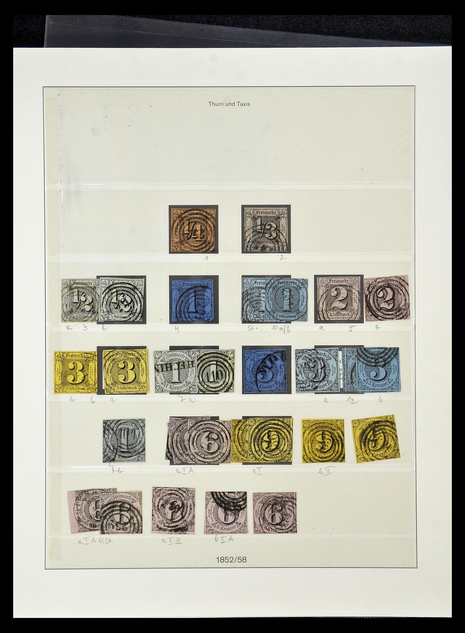 34989 012 - Postzegelverzameling 34989 Oud Duitse Staten 1850-1867.